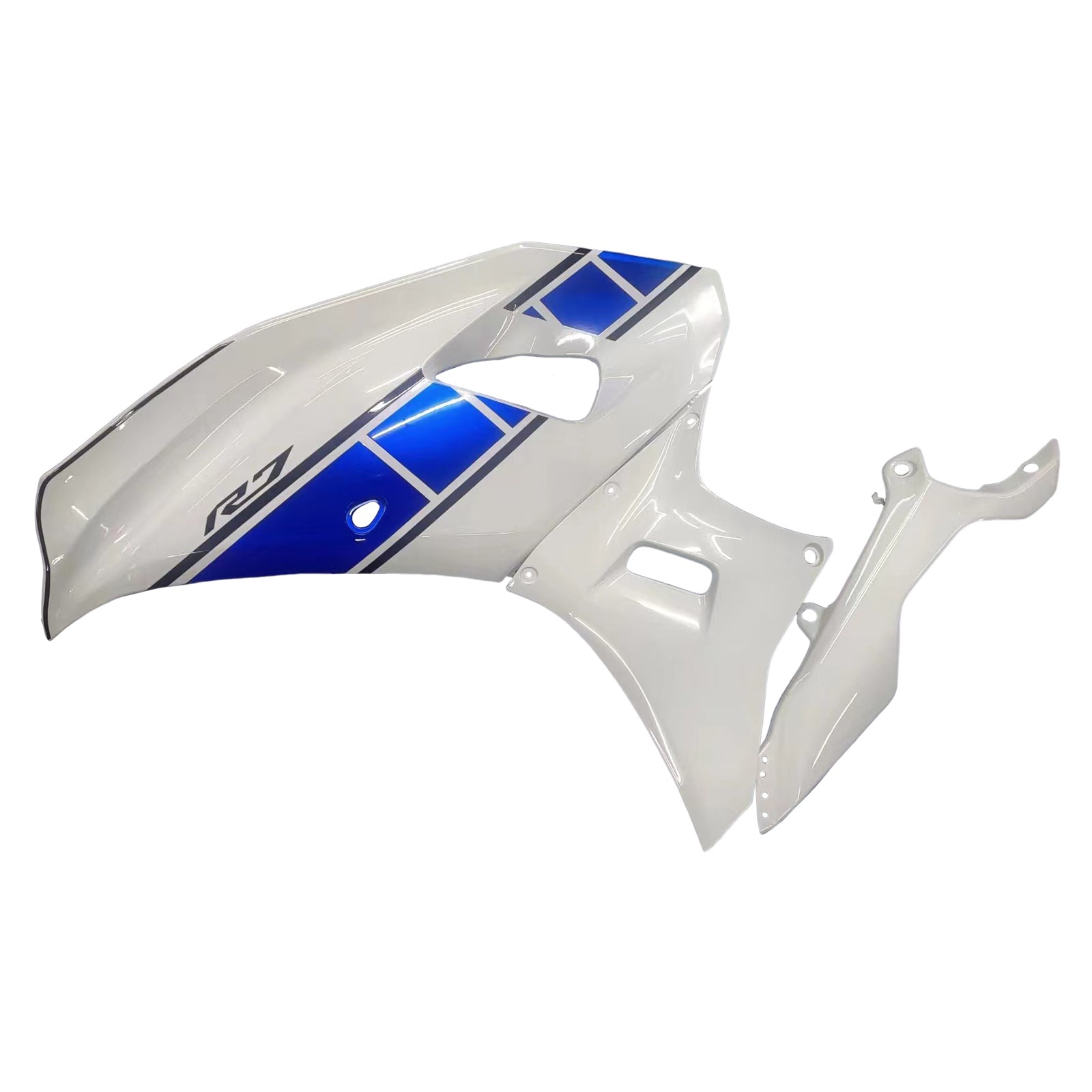 Amotopart 2021-2024 ヤマハ YZF-R7 ブルー&ホワイト スタイル 2 フェアリングキット