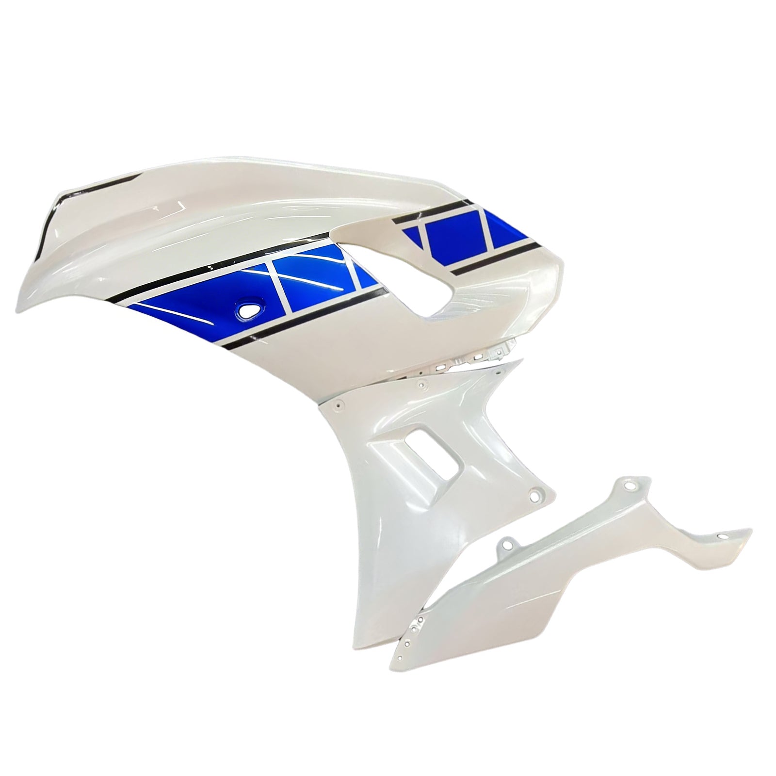Amotopart 2021-2025 Yamaha YZF-R7 Blue & White Style 1 Fairing Kit