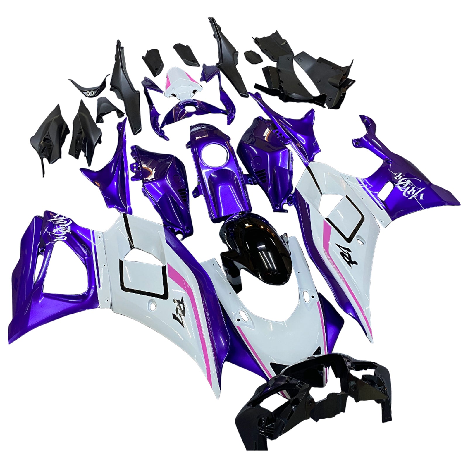 Amotopart 2021-2025 Yamaha YZF-R7 White Blue Fairing Kit