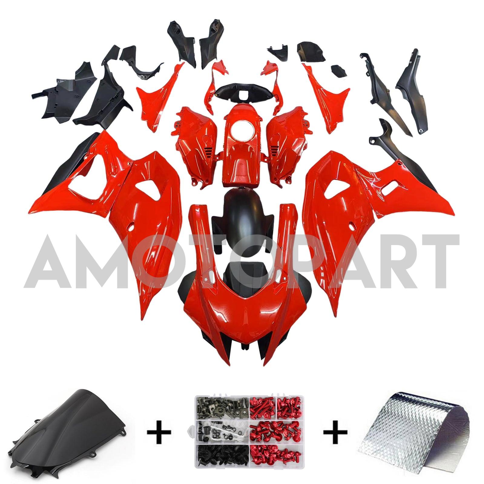 Amotopart 2021-2025 Yamaha YZF-R7 Black Red Fairing Kit