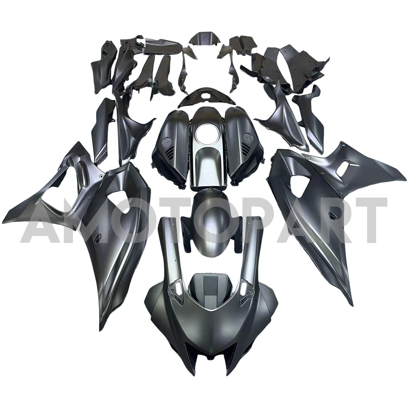 Amotopart 2021-2025 Yamaha YZF-R7 Matte Black Fairing Kit