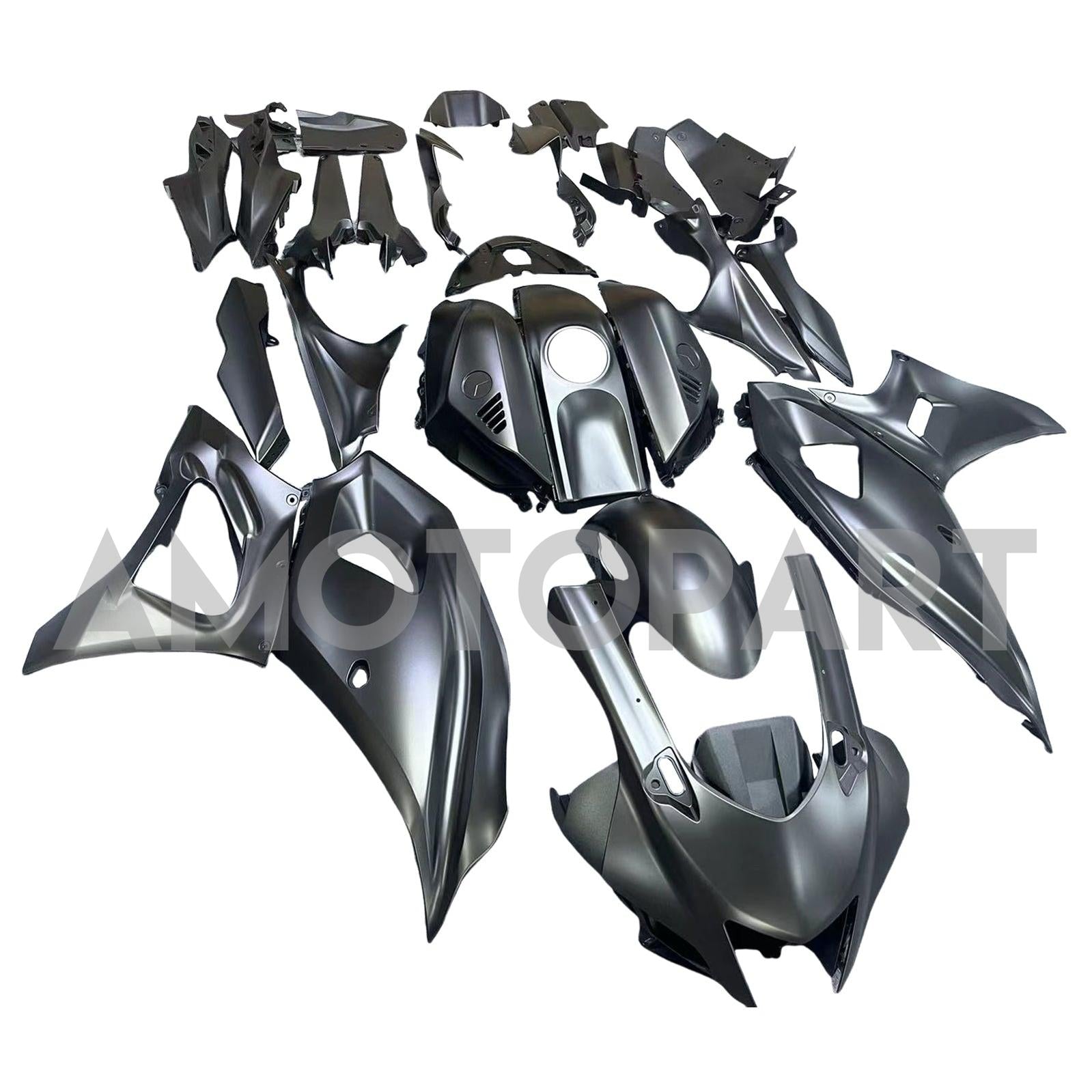 Amotopart 2021-2025 Yamaha YZF-R7 Matte Black Fairing Kit