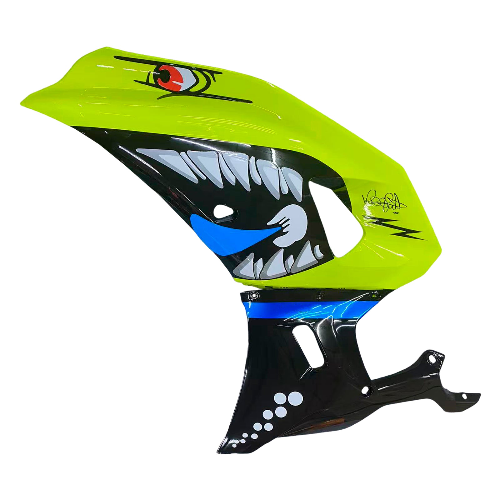 Amotopart 2021-2025 Yamaha YZF-R7 Black Yellow Blue Fairing Kit