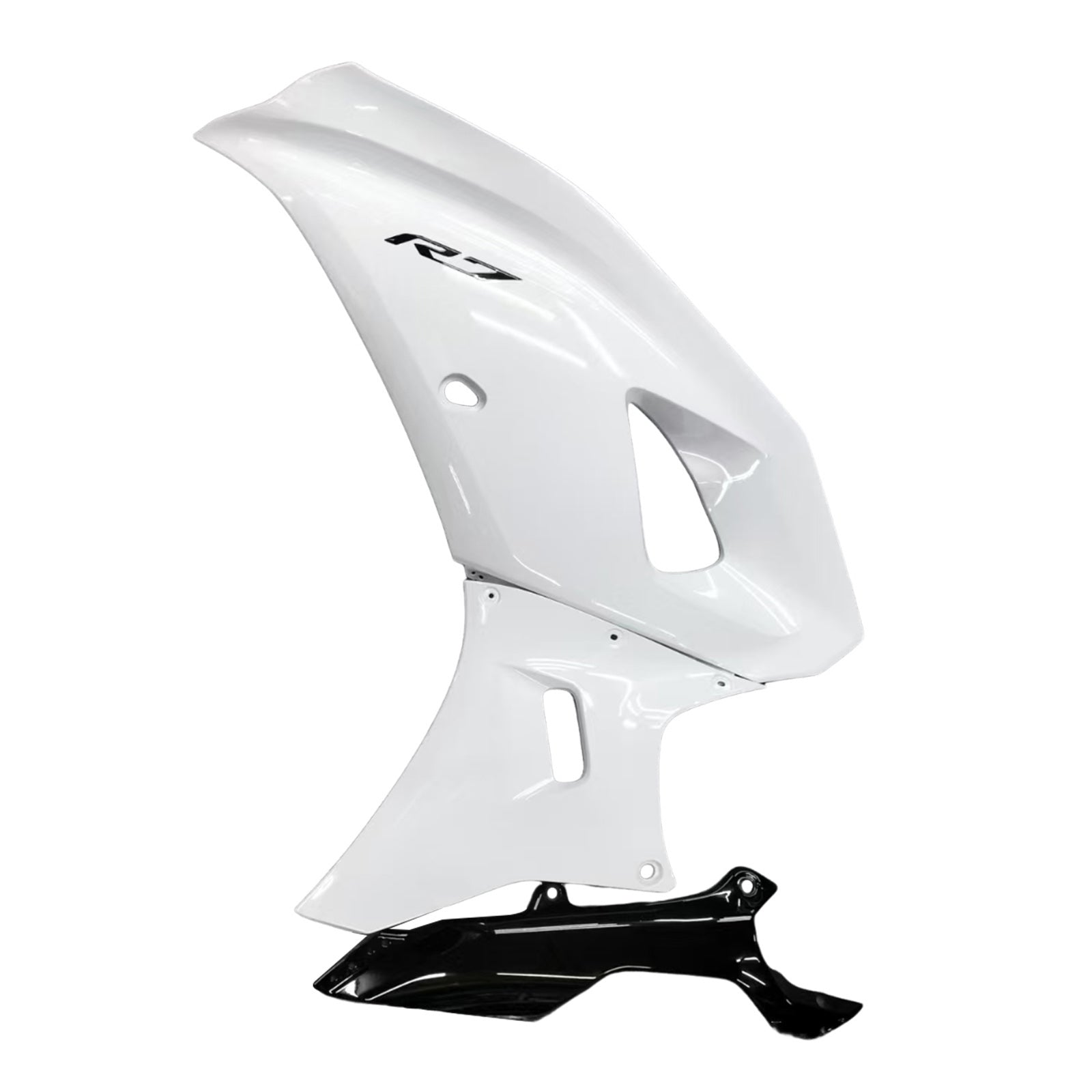 Amotopart 2021–2025 Yamaha YZF-R7 glänzend weißes Verkleidungsset