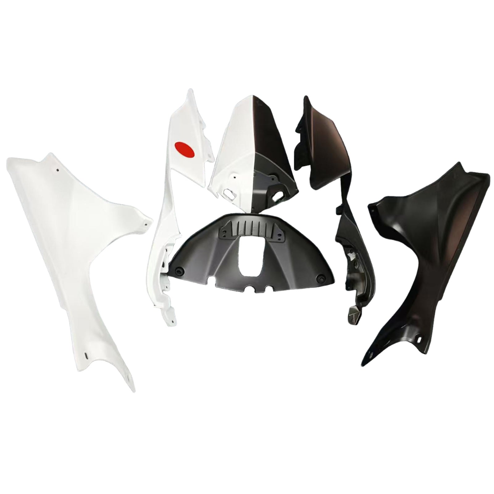 Amotopart 2021-2025 Yamaha YZF-R7 Cherry Blossom White Black Fairing Kit