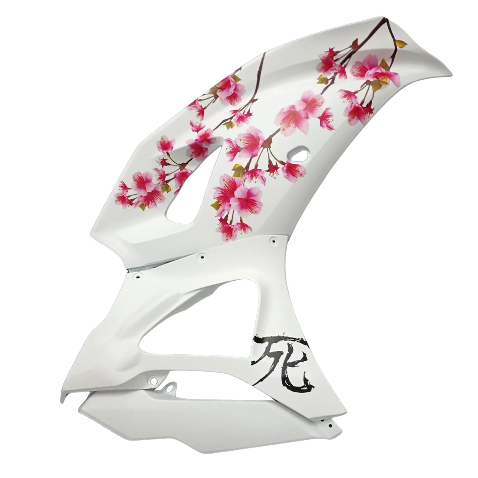 Amotopart 2021-2025 Yamaha YZF-R7 Cherry Blossom White Black Fairing Kit