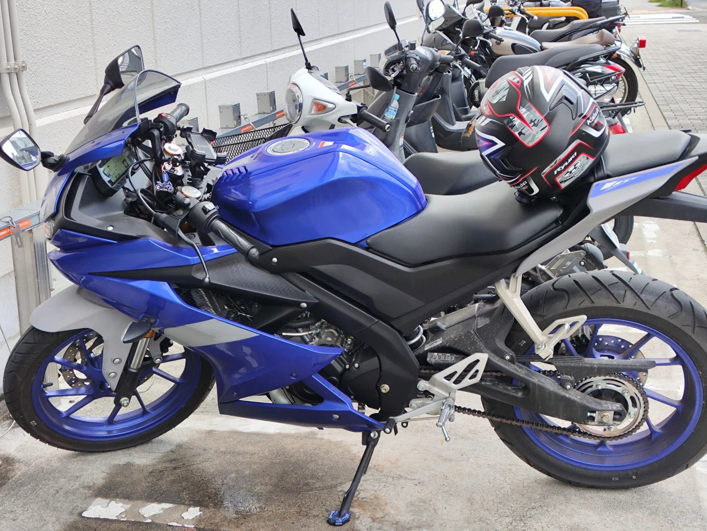 Amotopart 2018–2024 Yamaha YZF R15 Blaugraues Verkleidungsset
