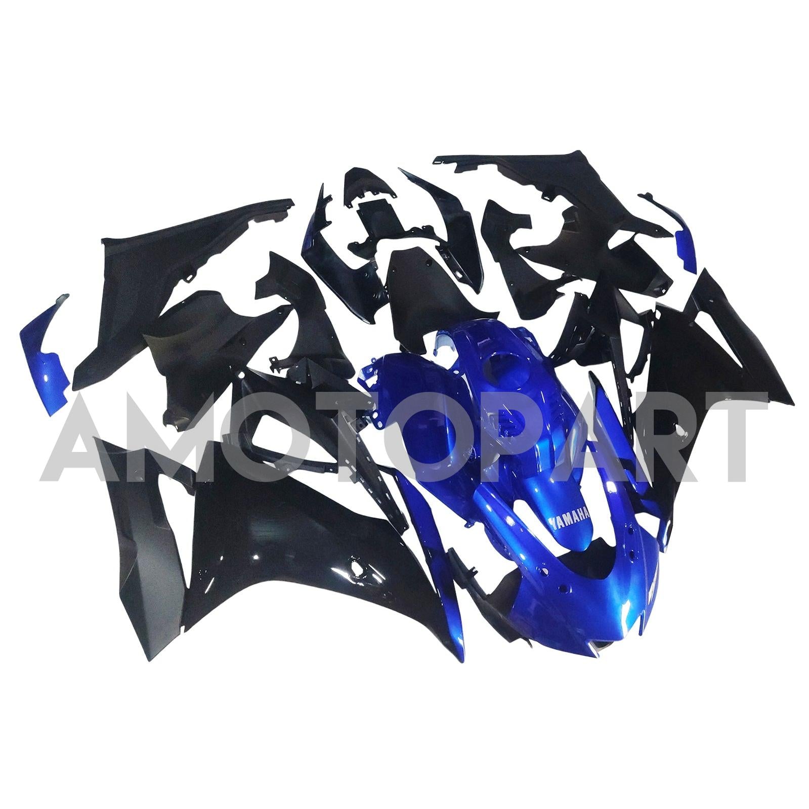 Amotopart 2019-2024 ヤマハ YZF R125 ブラック ブルー フェアリングキット
