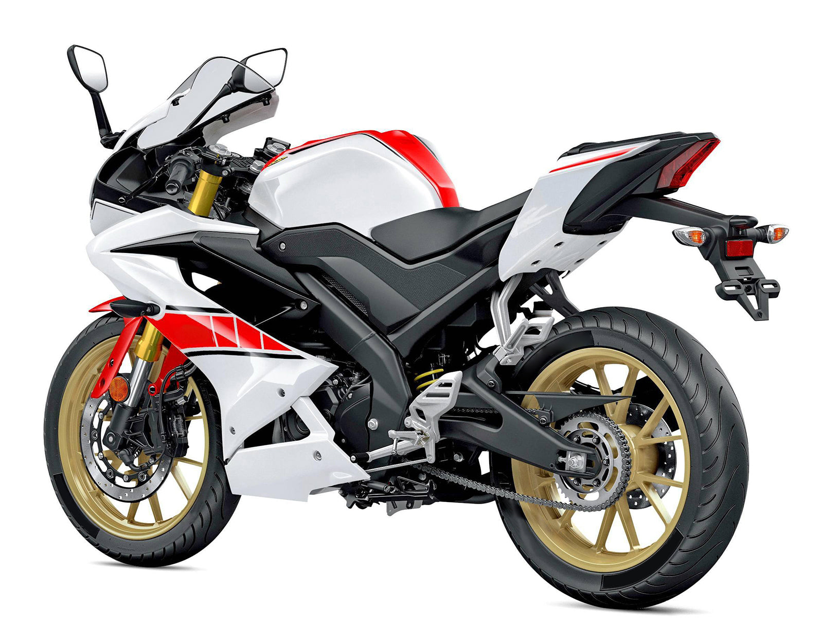 Amotopart 2019-2024 Yamaha Yzf R125 White Red Black Fairing Kit