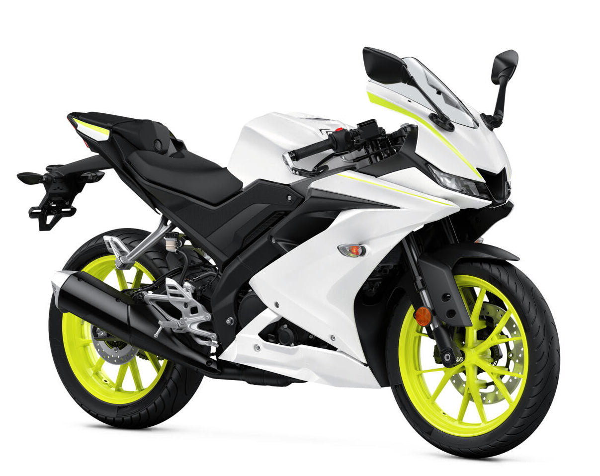 Amotopart 2019-2022 Yamaha YZF R125 White & Black Fairing Kit