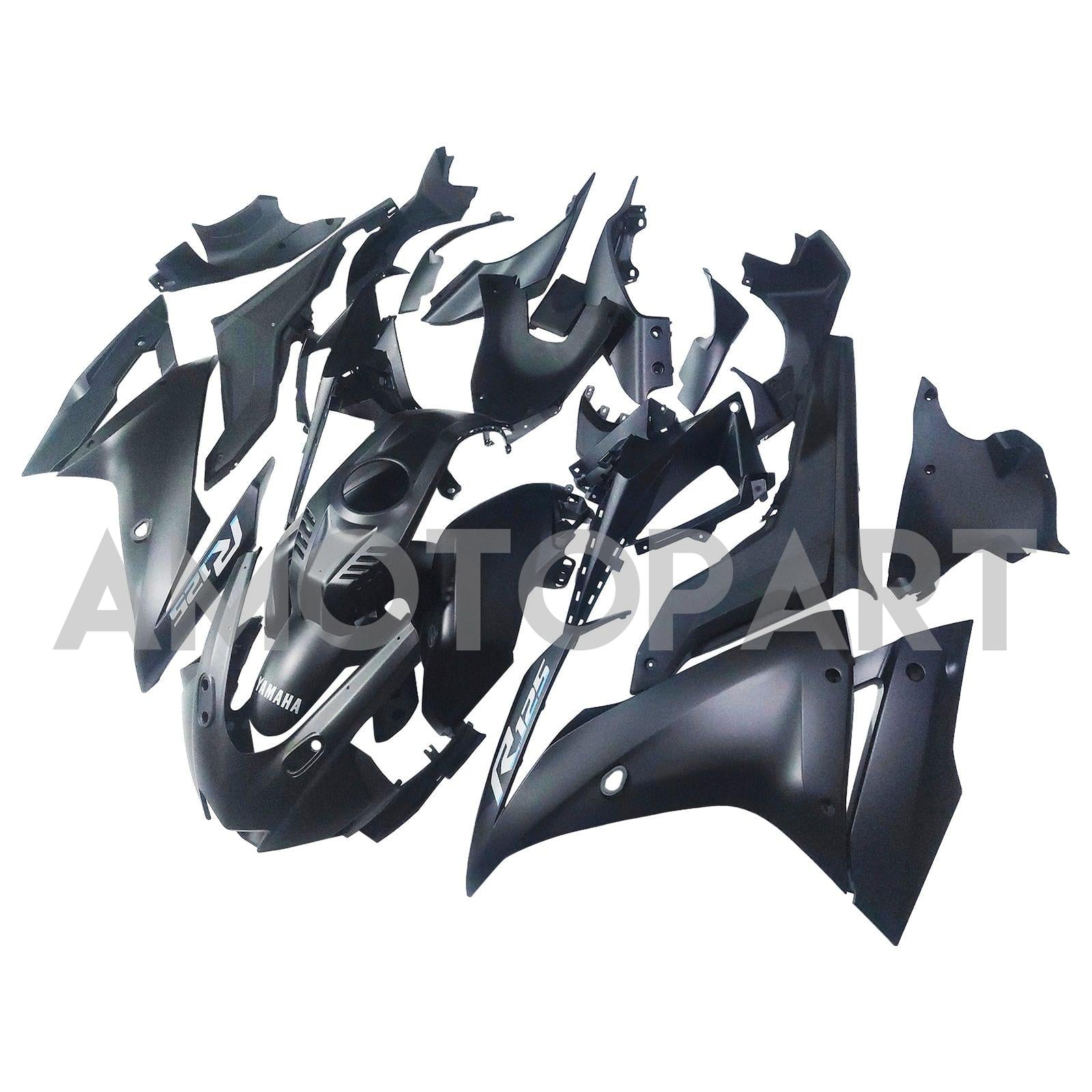 Amotopart 2019-2022 Yamaha YZF R125 Black Fairing Kit