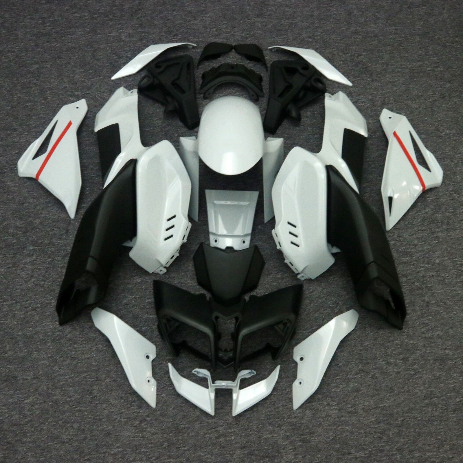 Amotopart 2016-2020 Yamaha MT-10 White Black Fairing Kit