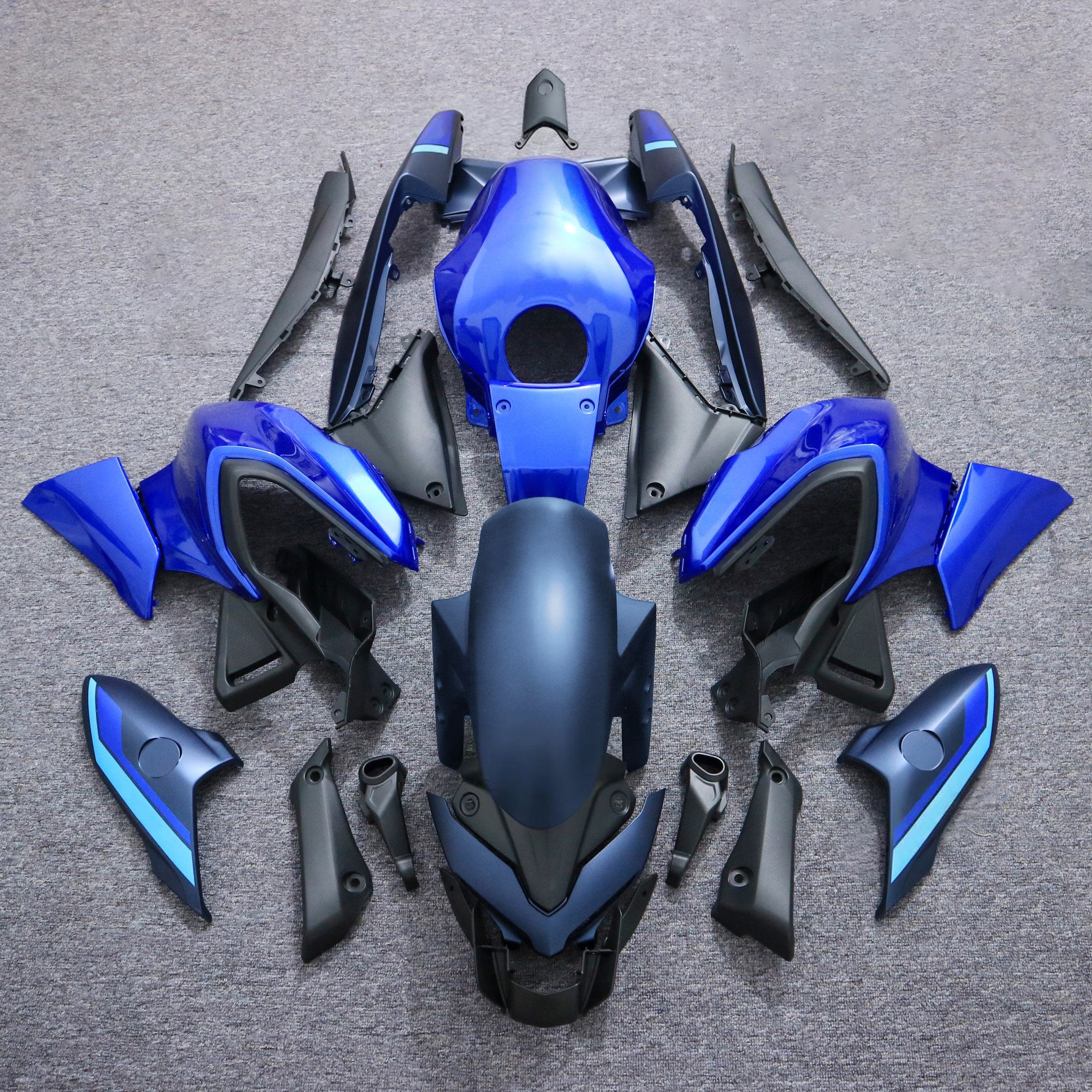 Amotopart 2021-2024 Yamaha MT-03 Blue Fairing Kit