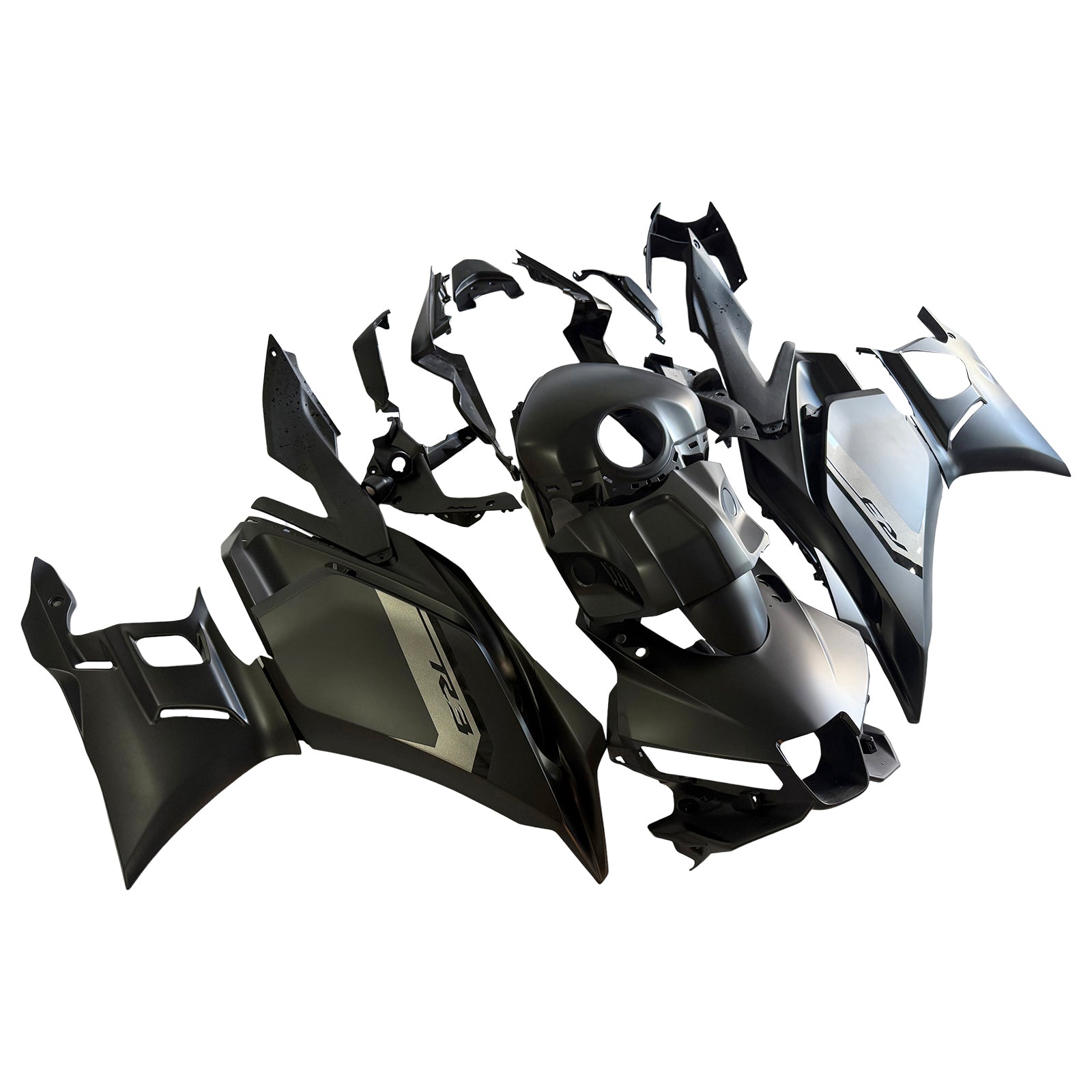 Amotopart 2025-2026 Yamaha Yzf R3 YZF R25 Kit de carénage noir