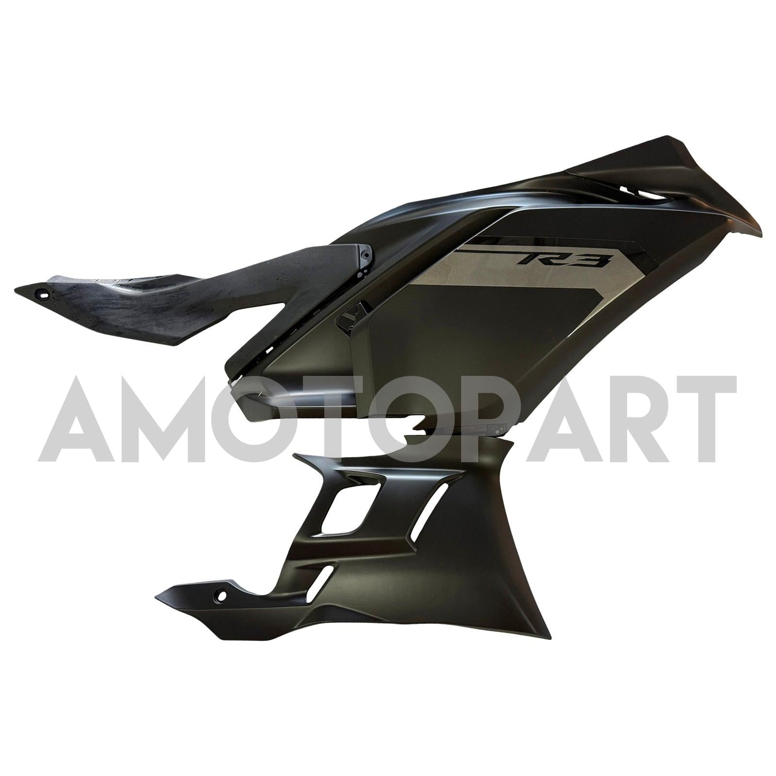 Amotopart 2025-2026 Yamaha YZF R3 YZF R25 Black Fairing Kit