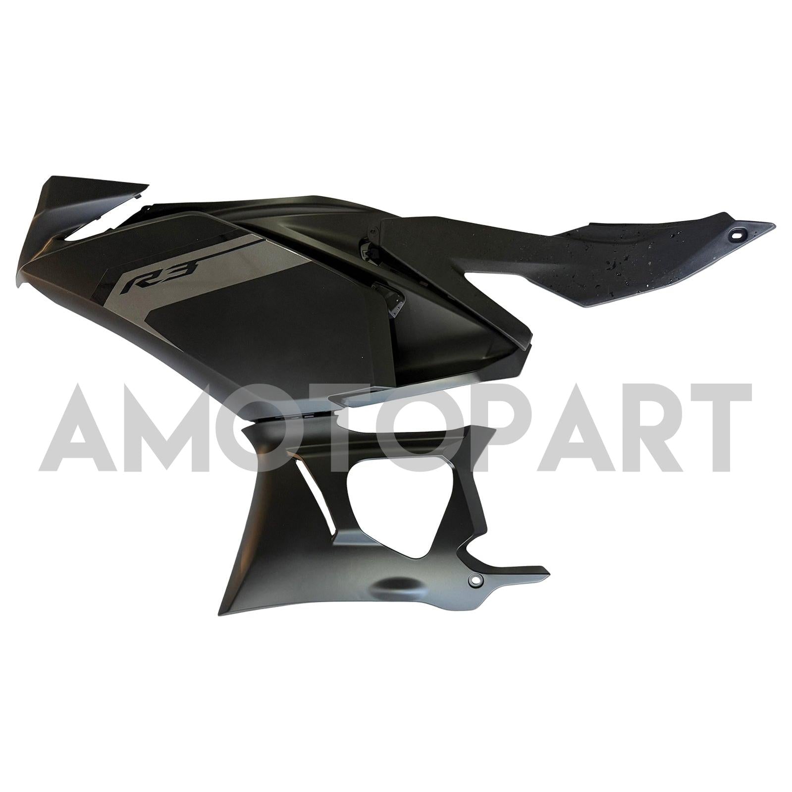 Amotopart 2025-2026 Yamaha YZF R3 YZF R25 Black Fairing Kit