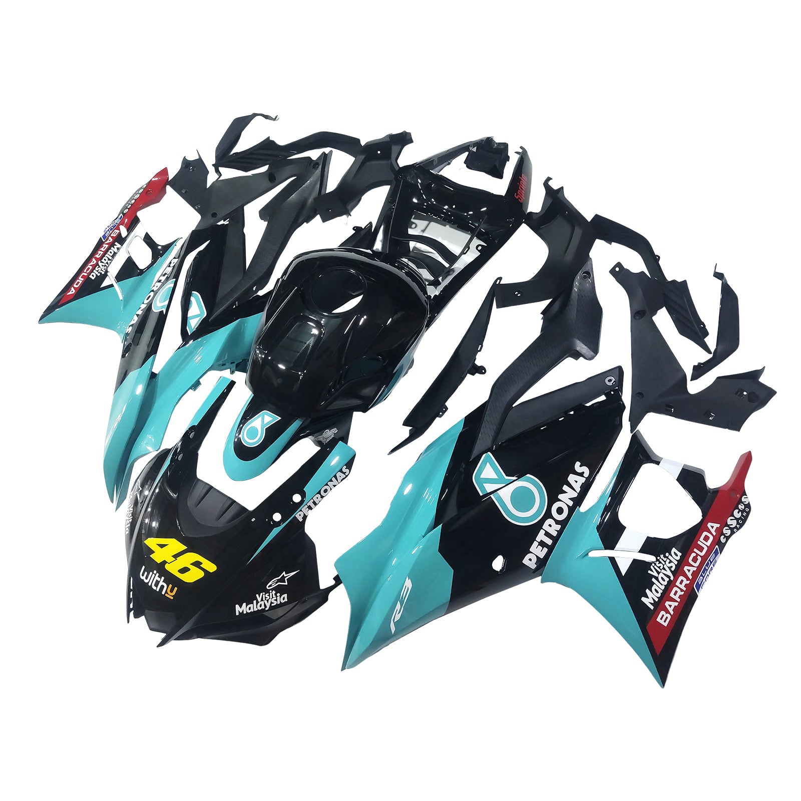 Amotopart 2022-2023 YAMAHA YZF-R3 R25 PETRONAS FARIONS KIT