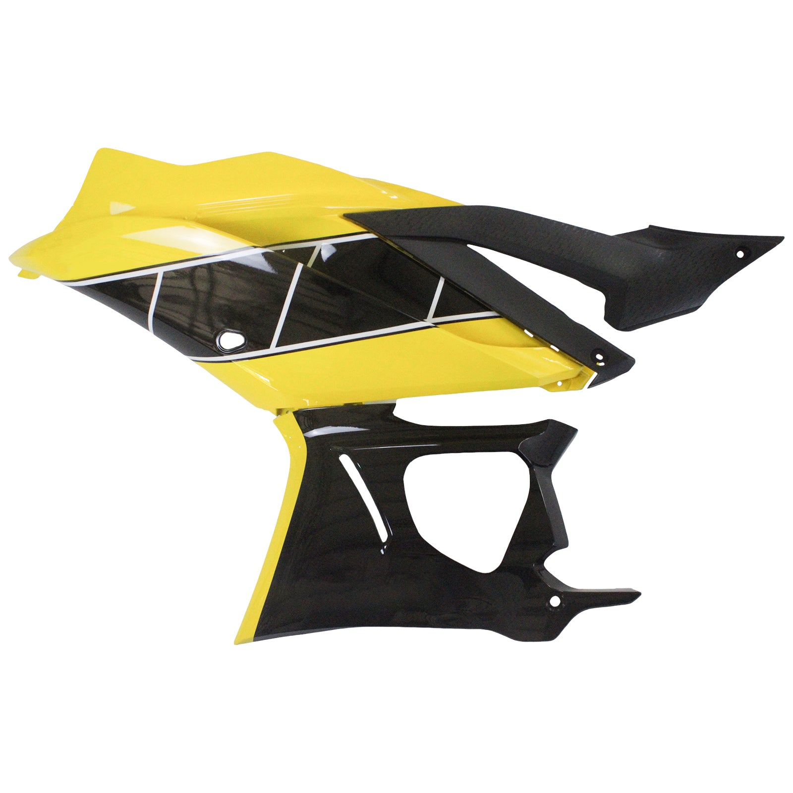 Amotopart 2022-2024 Yamaha YZF-R3 R25 Yellow&Black Fairing Kit