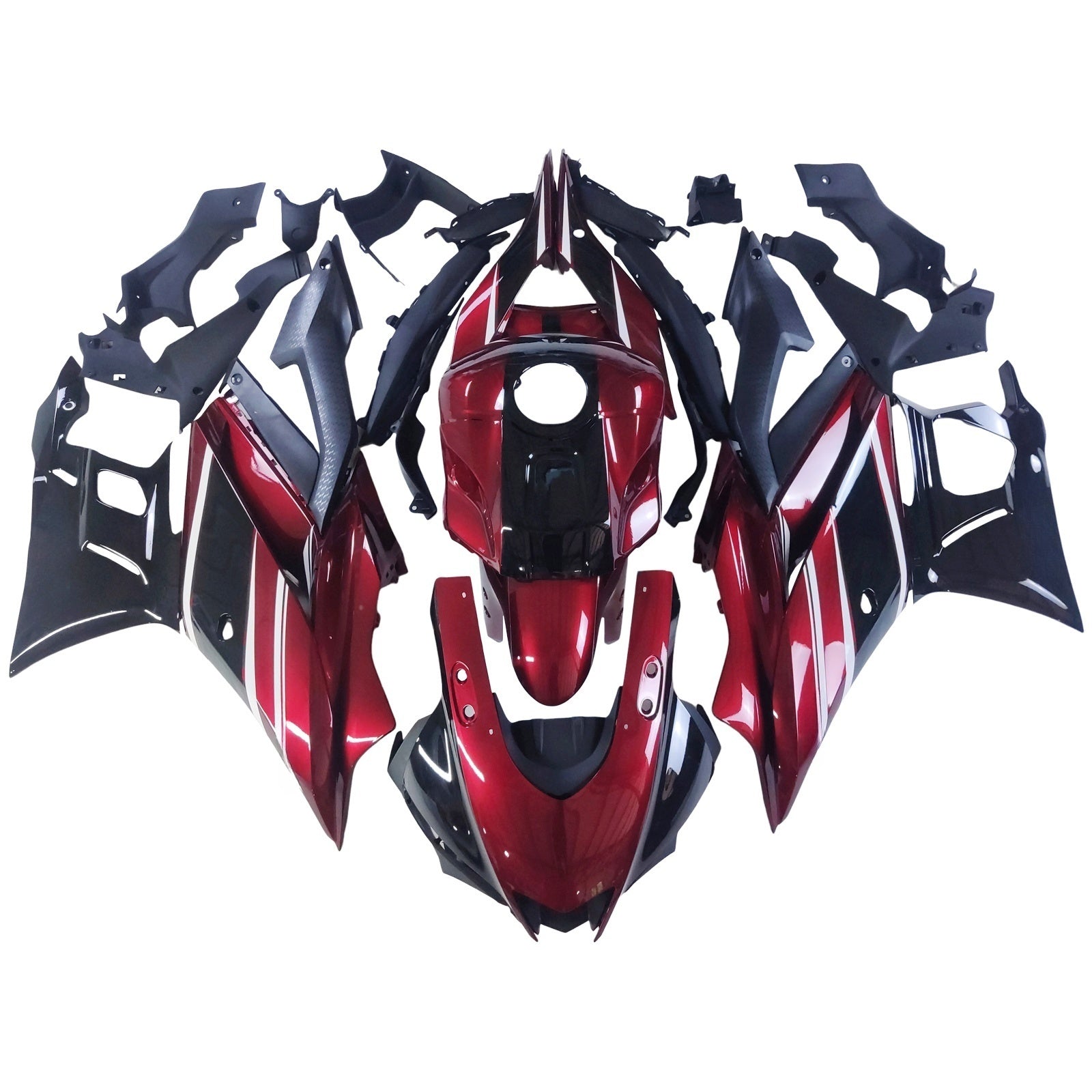 Amotopart 2022-2023 ヤマハ YZF-R3 R25 レッド フェアリングキット