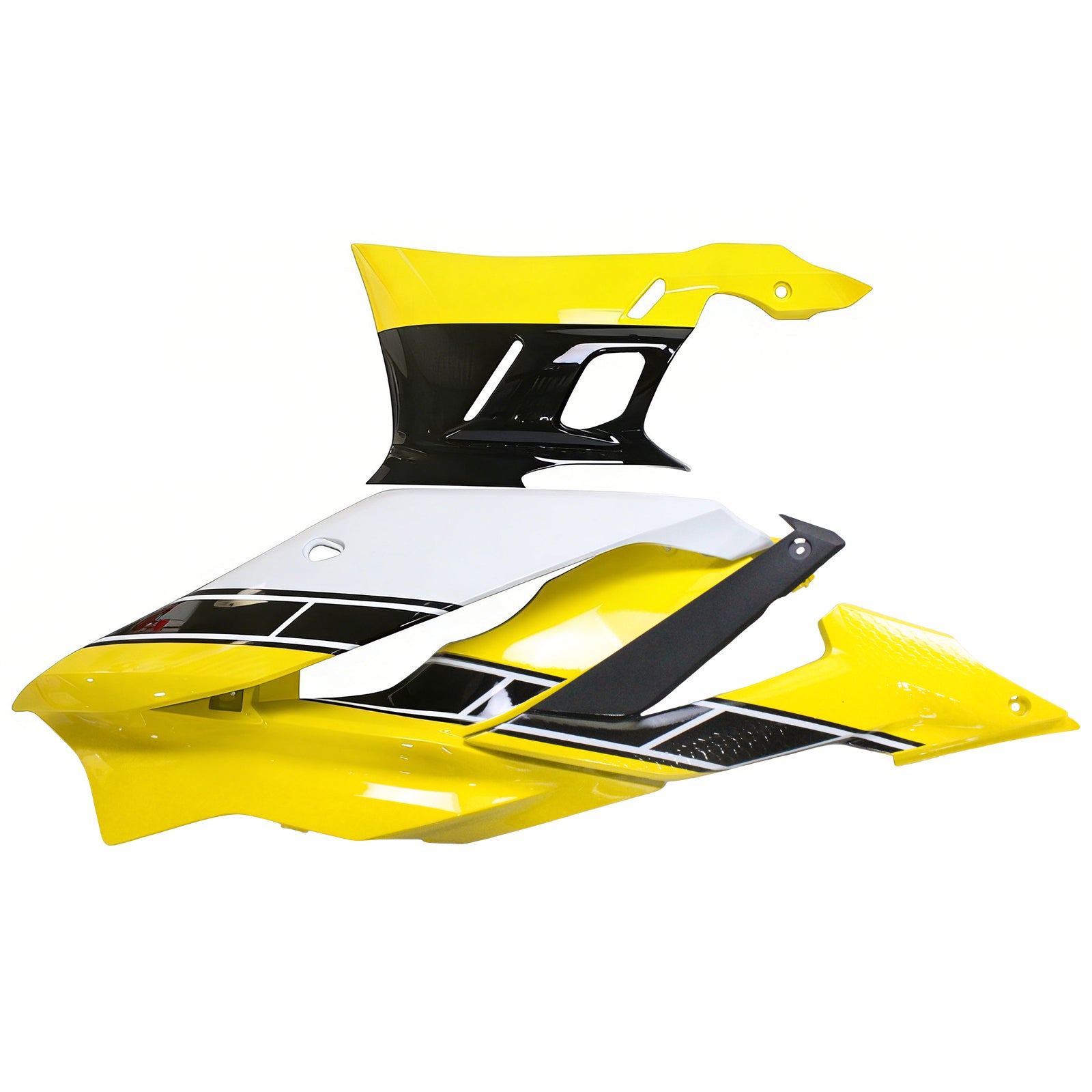 Amotopart 2022-2023 Yamaha YZF-R3 R25 Yellow & White Fairing Kit