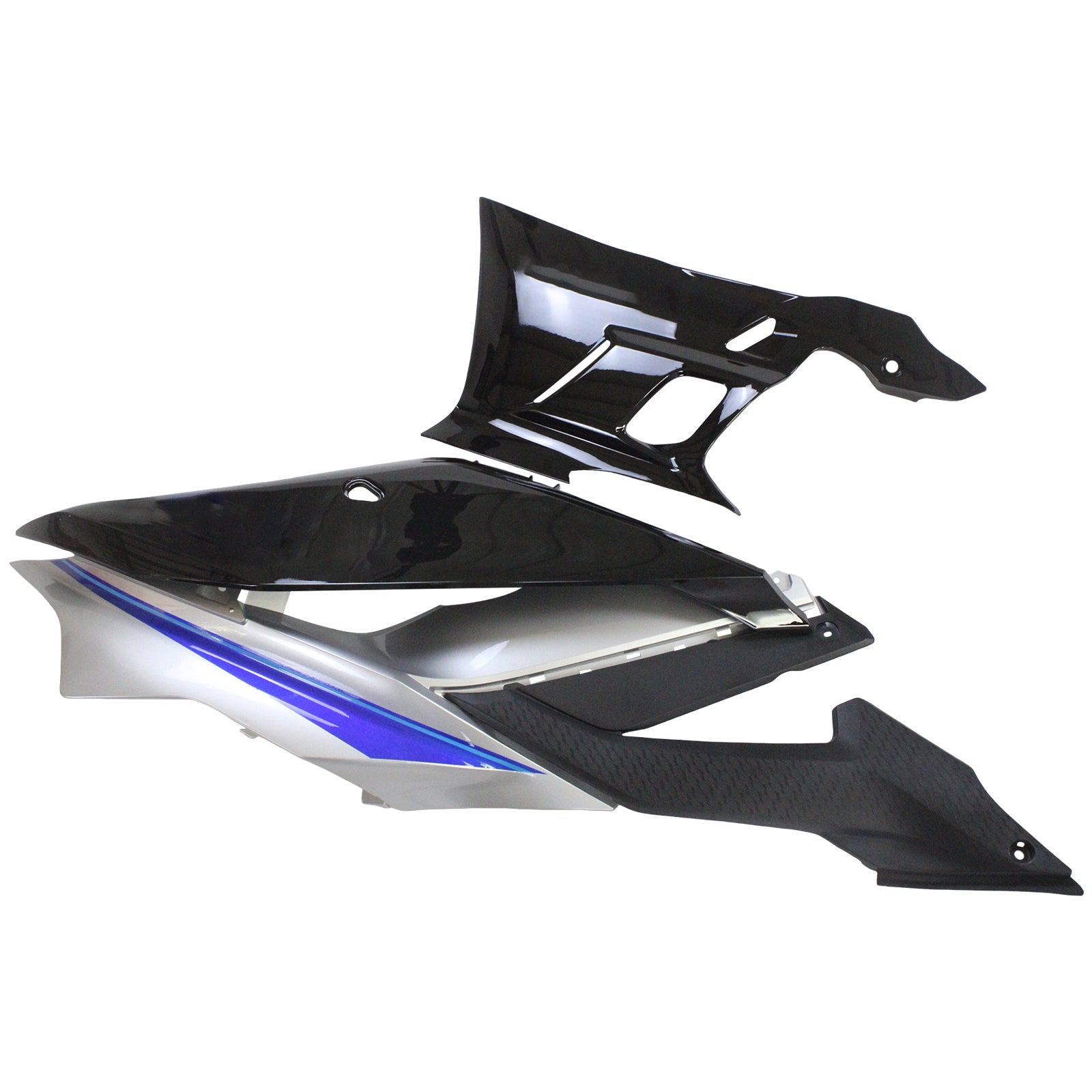 Amotopart 2022-2024 Yamaha YZF-R3 R25 Sliver&Black Fairing Kit
