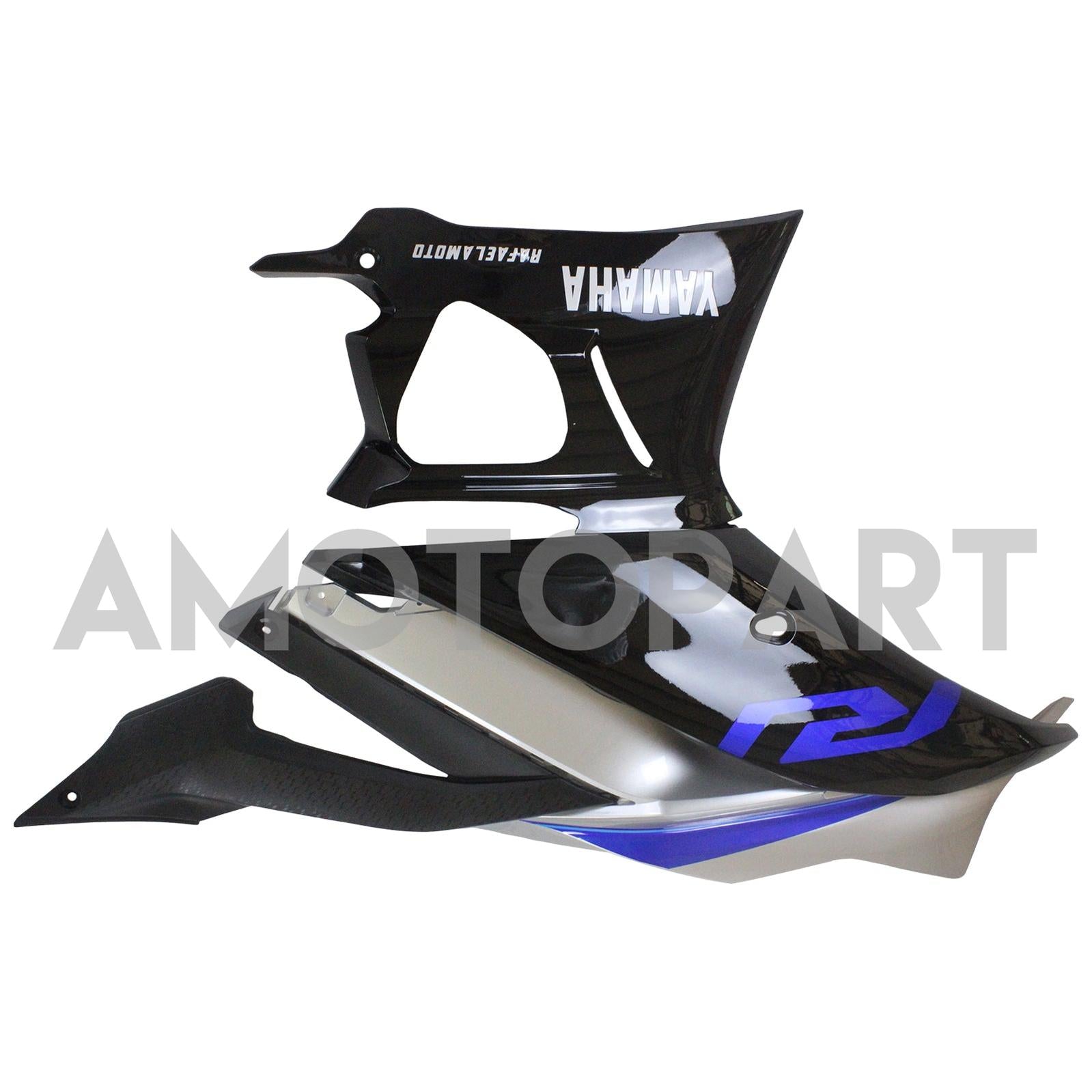 Amotopart 2022-2023 Yamaha YZF-R3 R25 Sliver & Black Fairing Kit