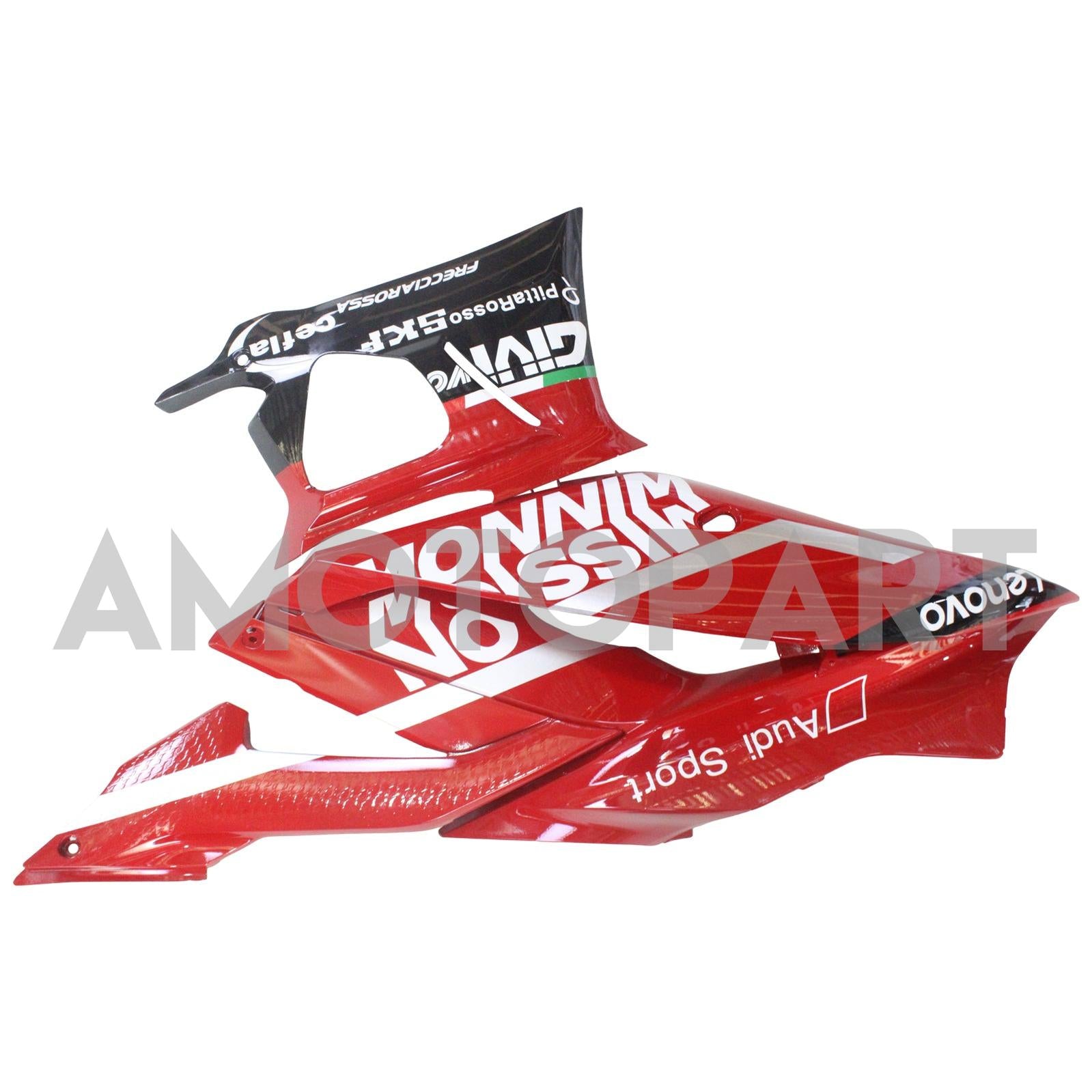 Amotopart 2022-2023 Yamaha YZF-R3 R25 Red & White Fairing Kit
