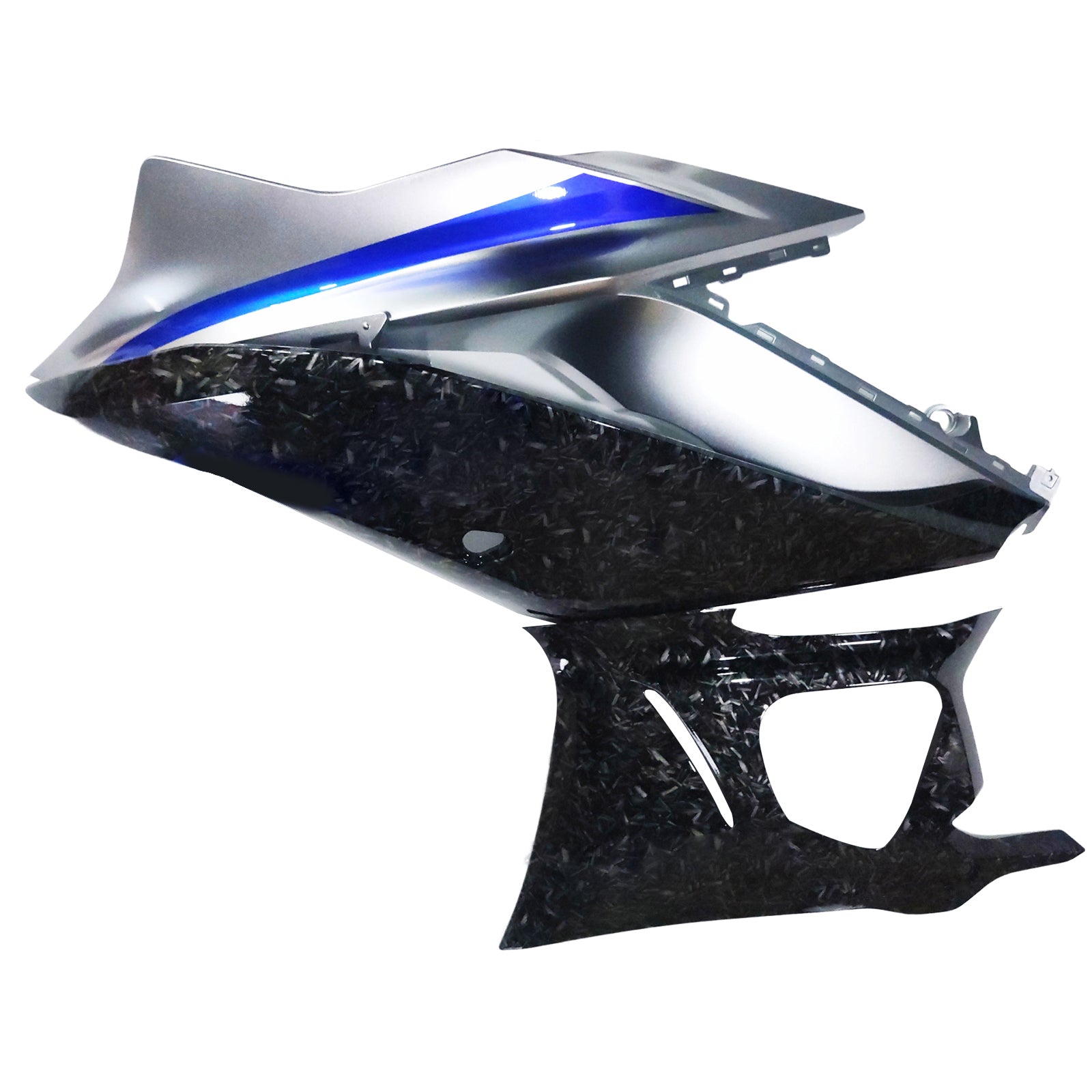 Amotopart 2022-2024 Yamaha YZF-R3 R25 Blue Marble Carbon fiber Fairing Kit