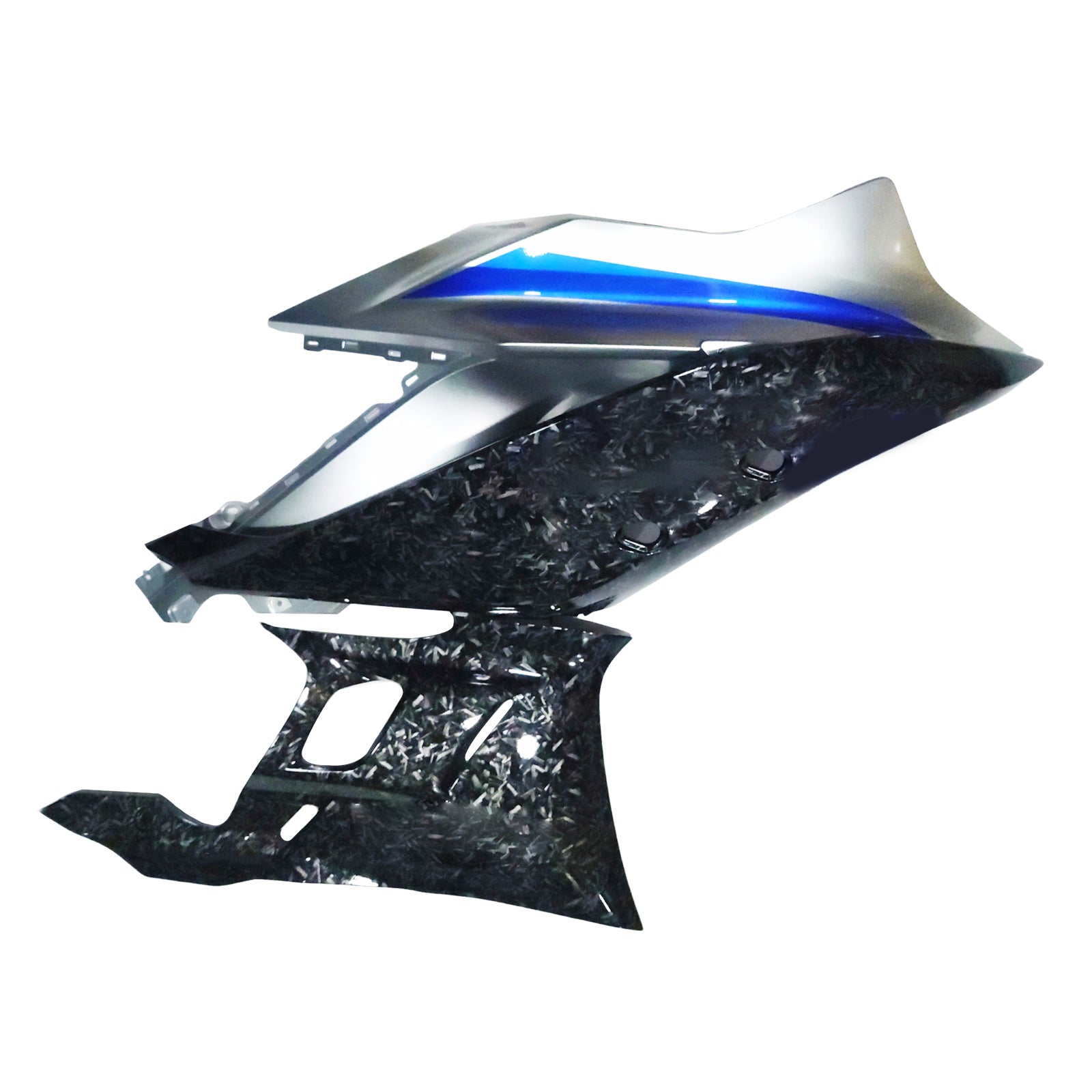 Amotopart 2022-2024 Yamaha YZF-R3 R25 Blue Marble Carbon fiber Fairing Kit