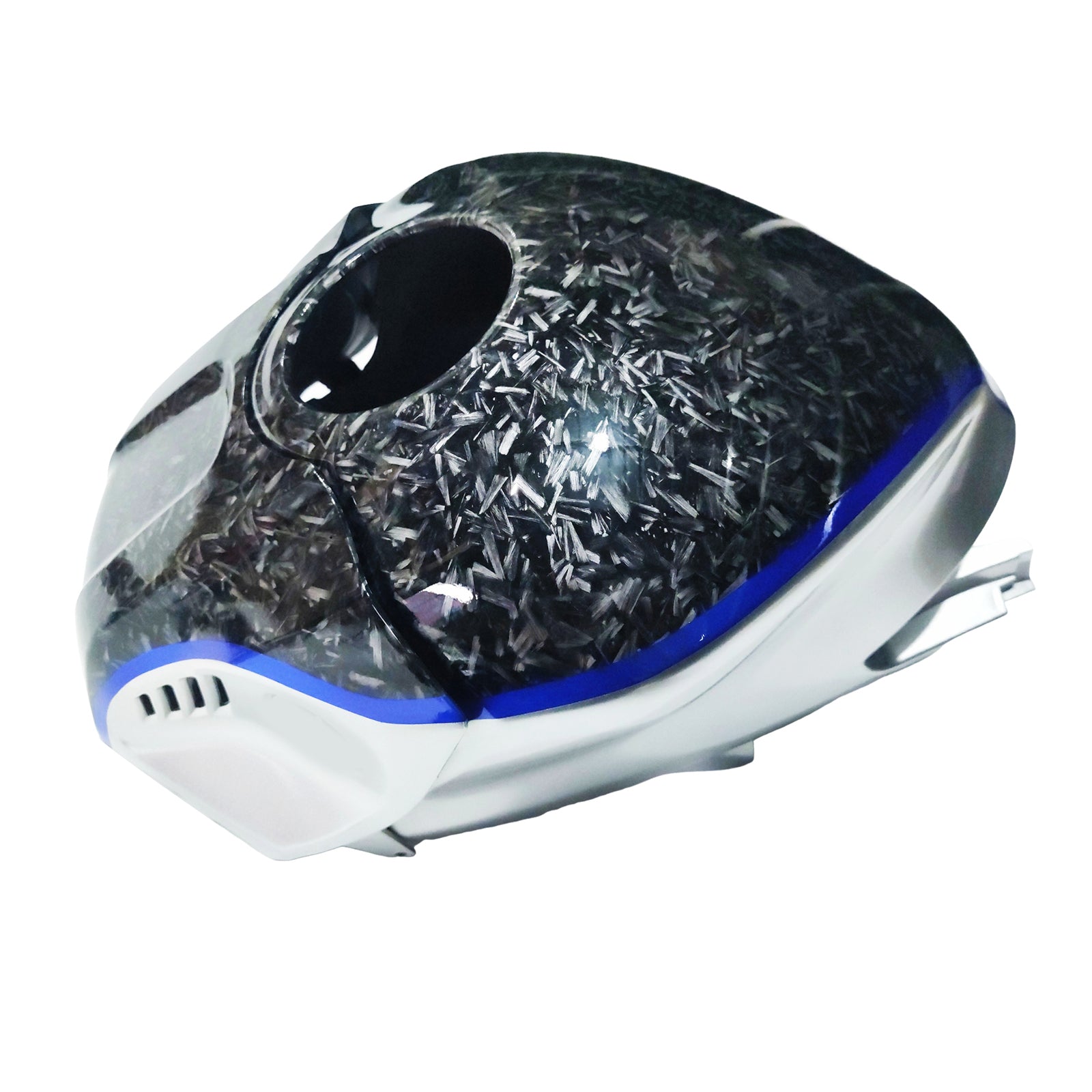 Amotopart 2022–2024 Yamaha YZF-R3 R25 Blau&Verkleidungssatz aus Marmor-Kohlefaser