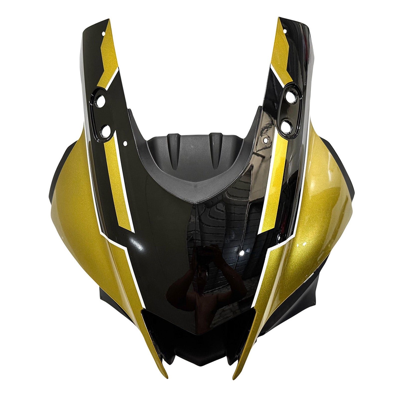 Amotopart 2022-2023 Yamaha YZF-R3 R25 Gold & Black Fairing Kit