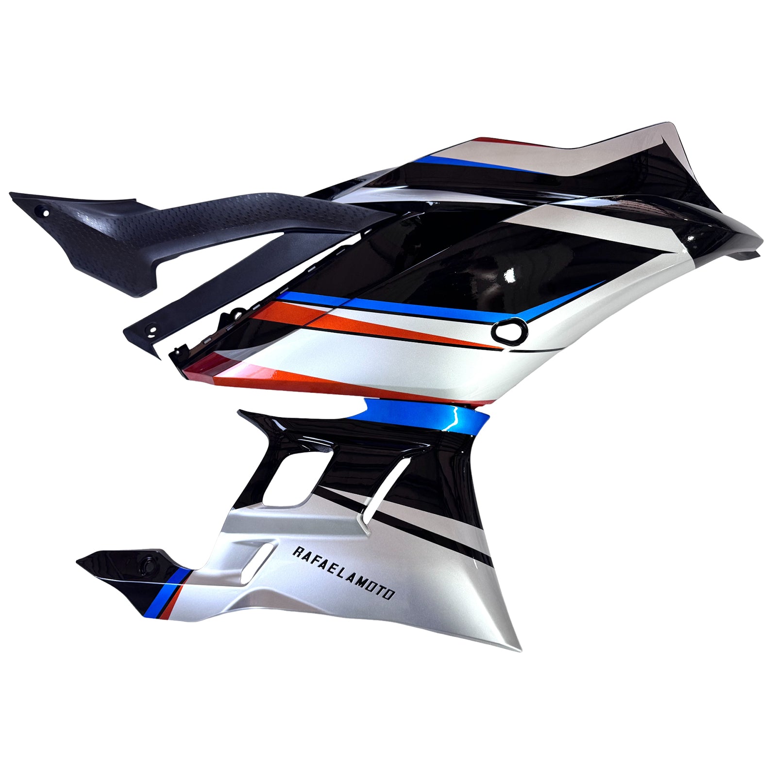 Amotopart 2022–2024 Yamaha YZF-R3 R25 Schwarz&Grauer Verkleidungssatz