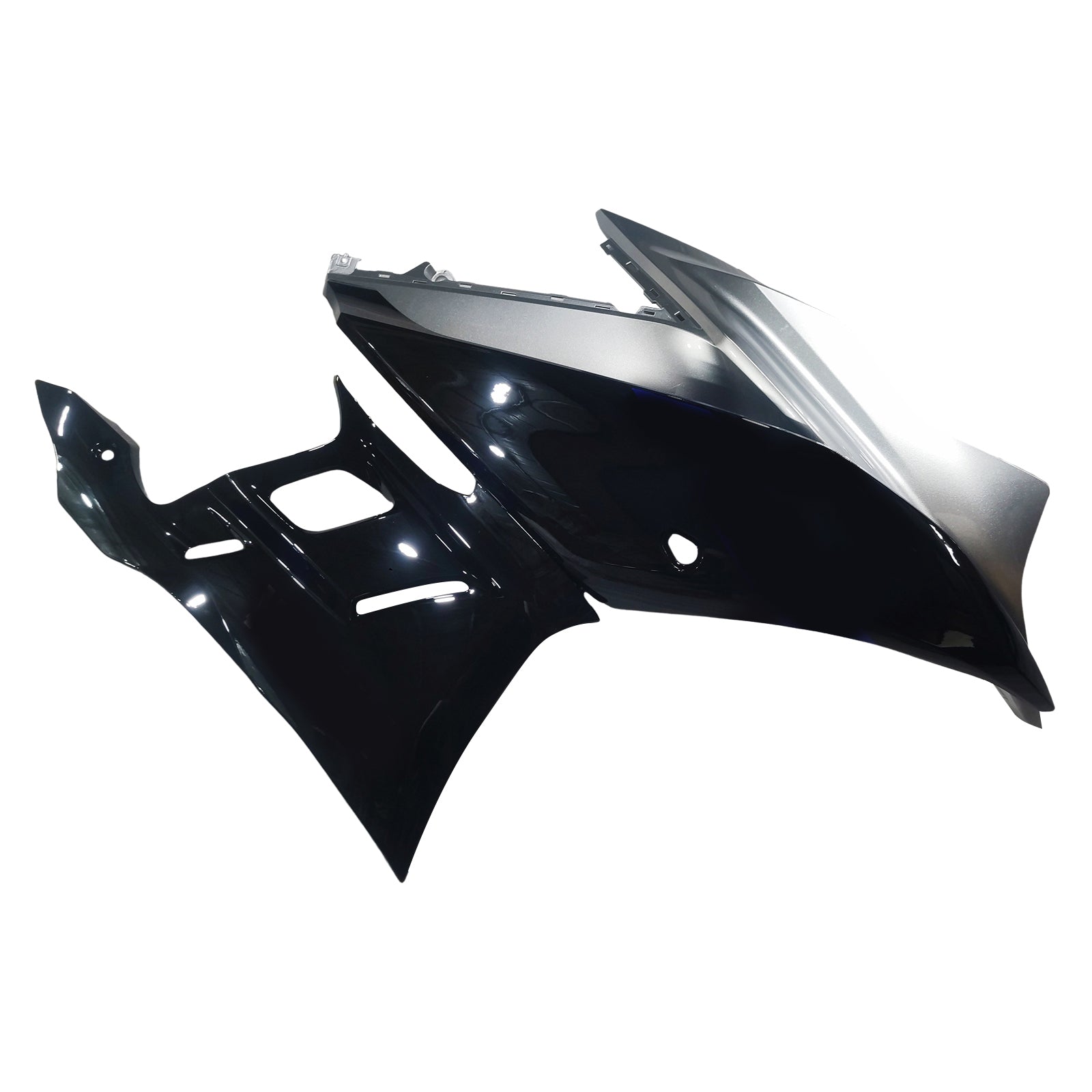 AMOTOPART 2022-2023 YAMAHA YZF-R3 R25 GRÅ MED BLÅ STYLE3 FAIRING KIT