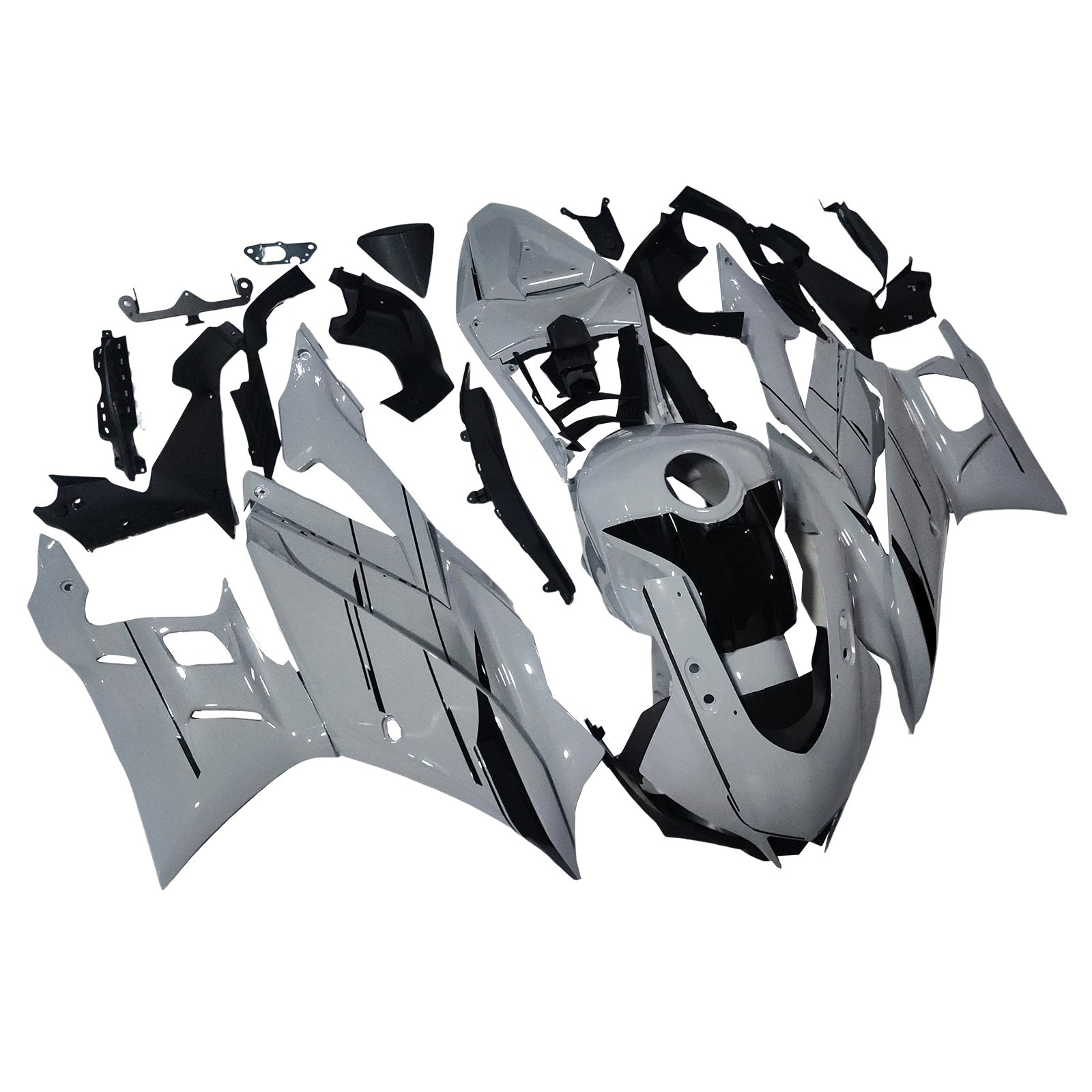 Amotopart 2022-2024 Yamaha YZF-R3 & R25 White Fairing Kit