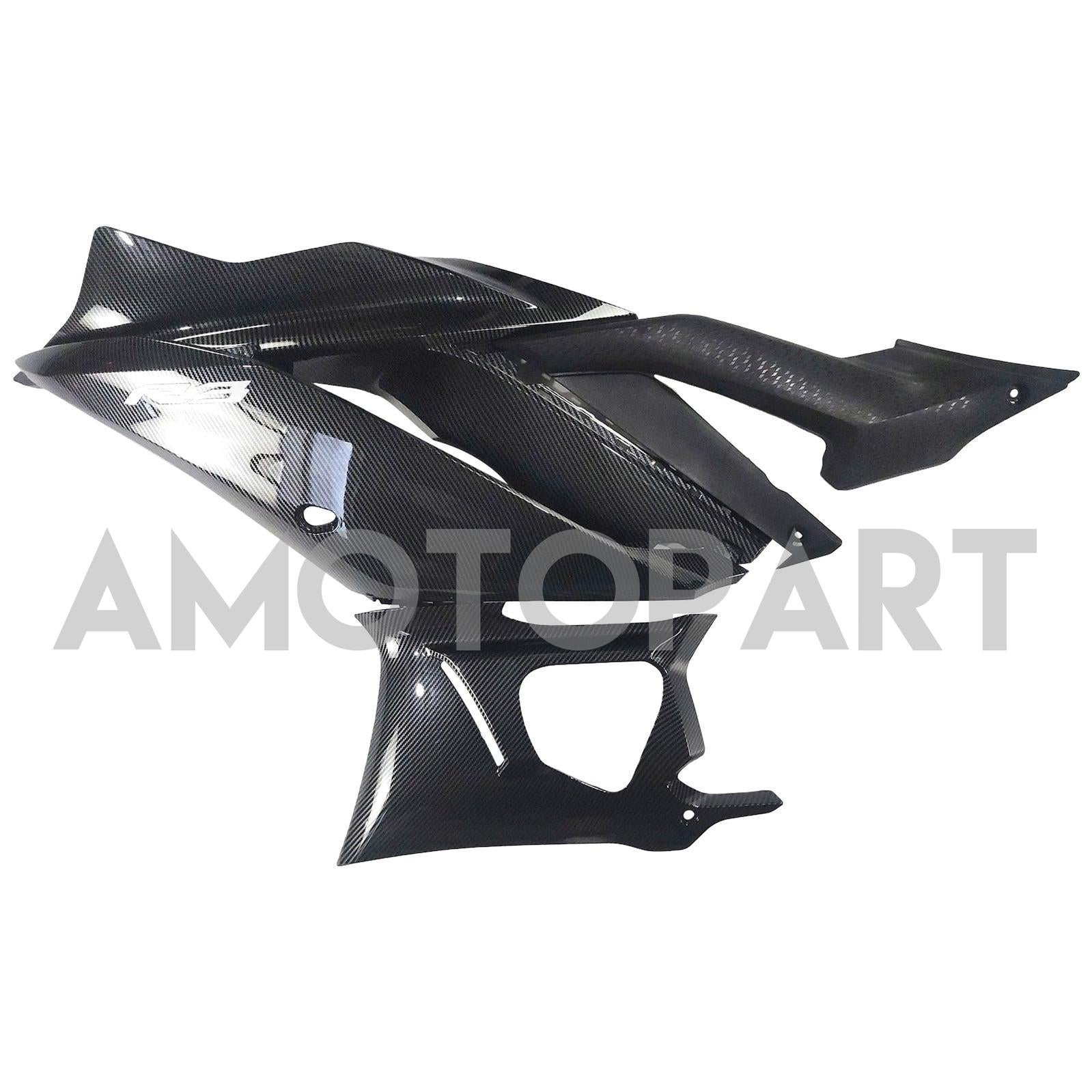 Amotopart 2022-2024 YAMAHA YZF-R3 & R25 Uhlíková vlákno Black Blue Grey Realing Kit