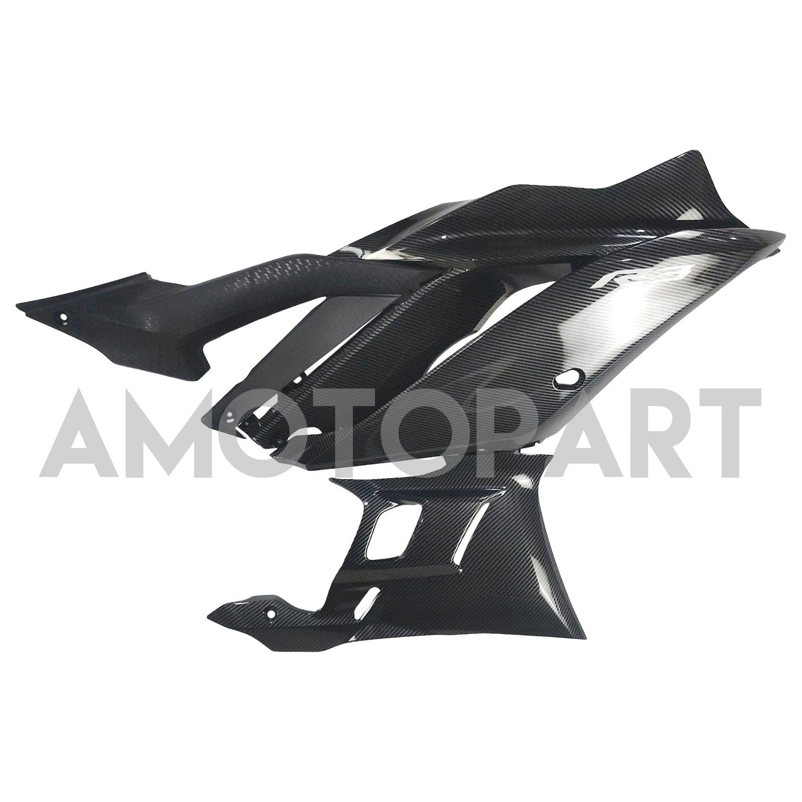Amotopart 2022-2024 YAMAHA YZF-R3 & R25 Uhlíková vlákno Black Blue Grey Realing Kit