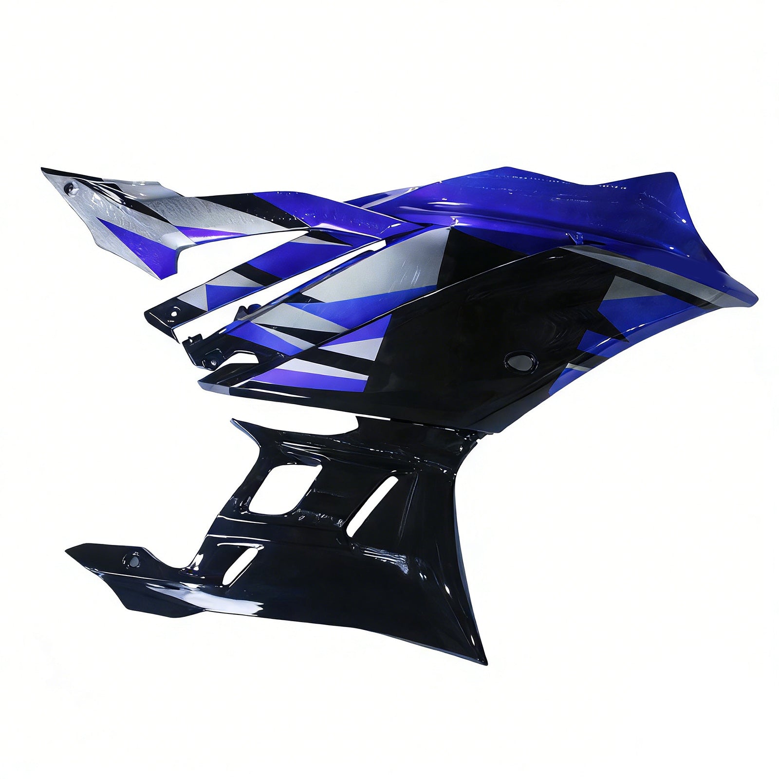 Amotopart 2022-2024 Yamaha YZF-R3 & R25 Black Blue Fairing Kit