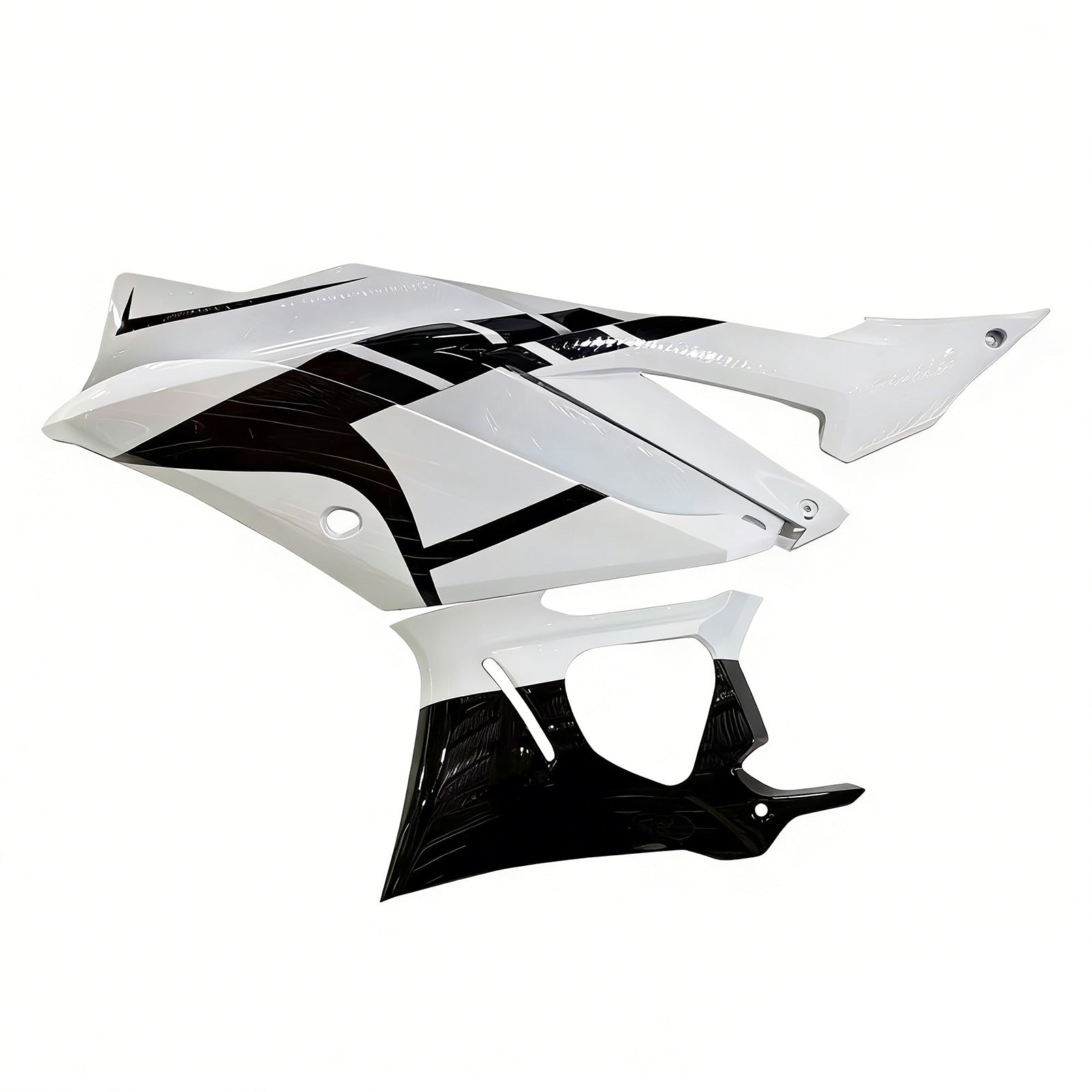 Amotopart 2022-2024 Yamaha YZF-R3 & R25 White Black Fairing Kit