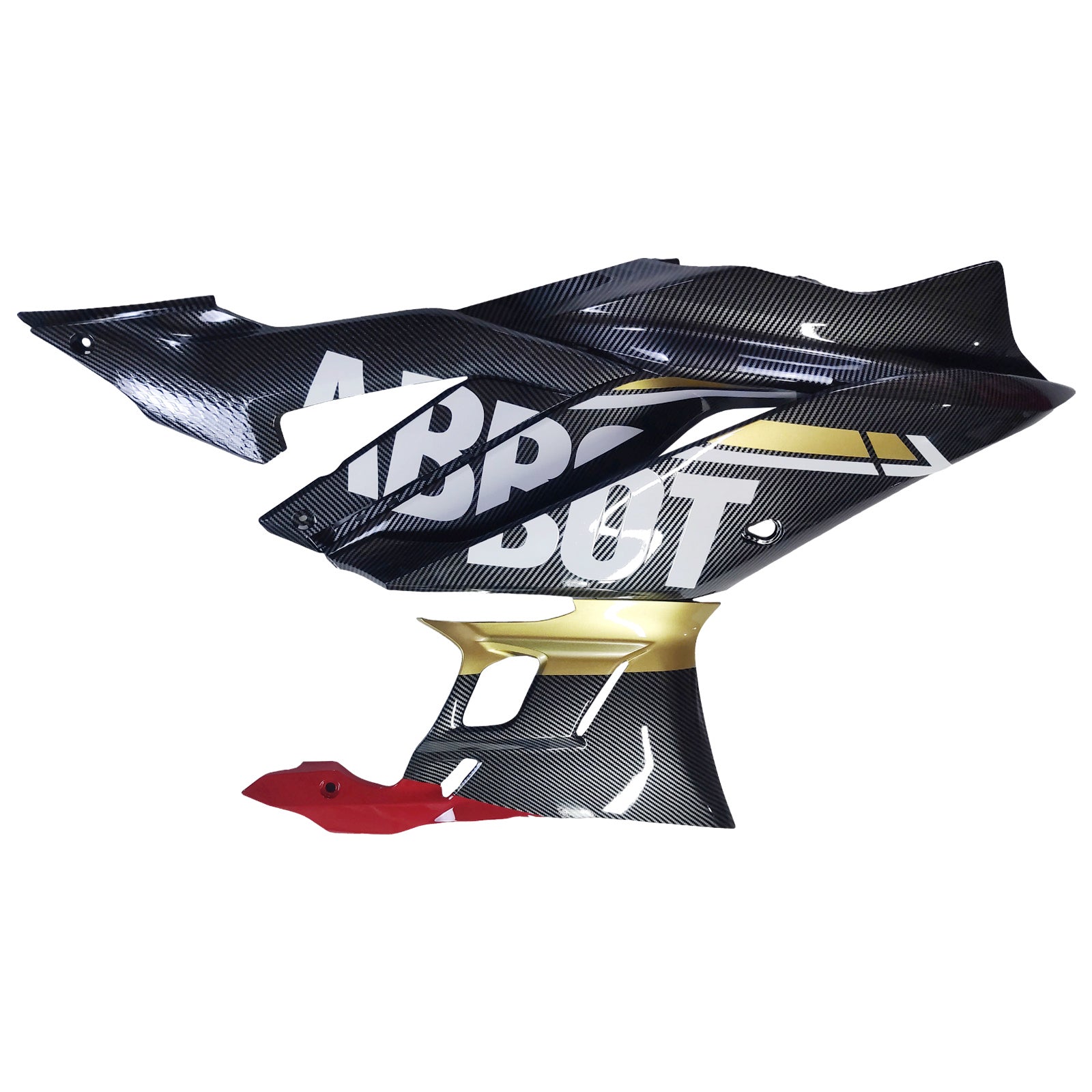 Amotopart 2022-2024 ヤマハ YZF-R3 & R25 カーボンファイバー ブラック ゴールド ホワイト レッド フェアリングキット