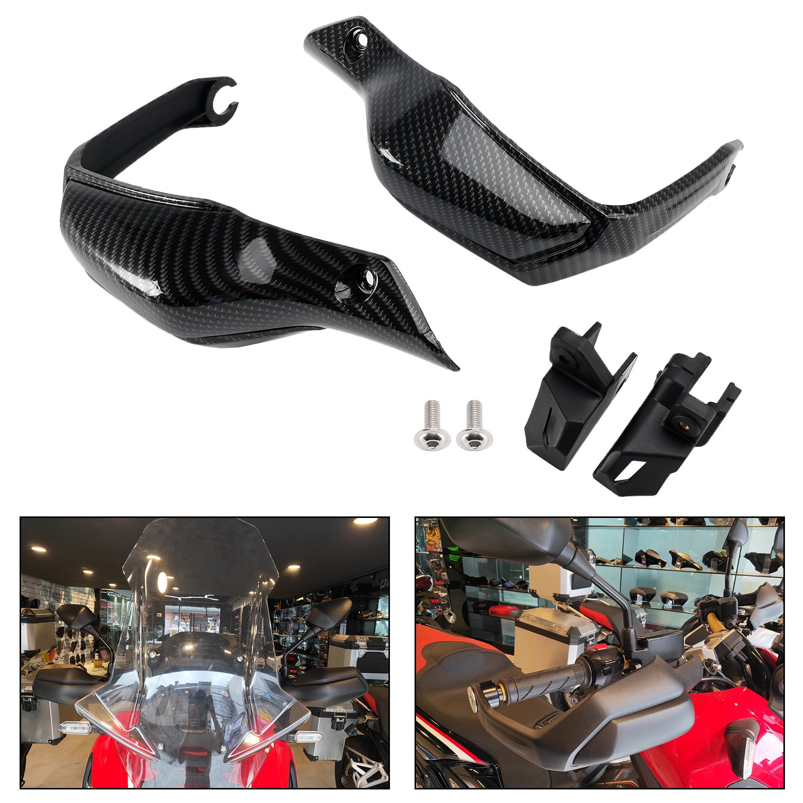 17-20 Honda X-ADV 750 Handschützer-Lenkerschalen Beschützer Kohlenstoff