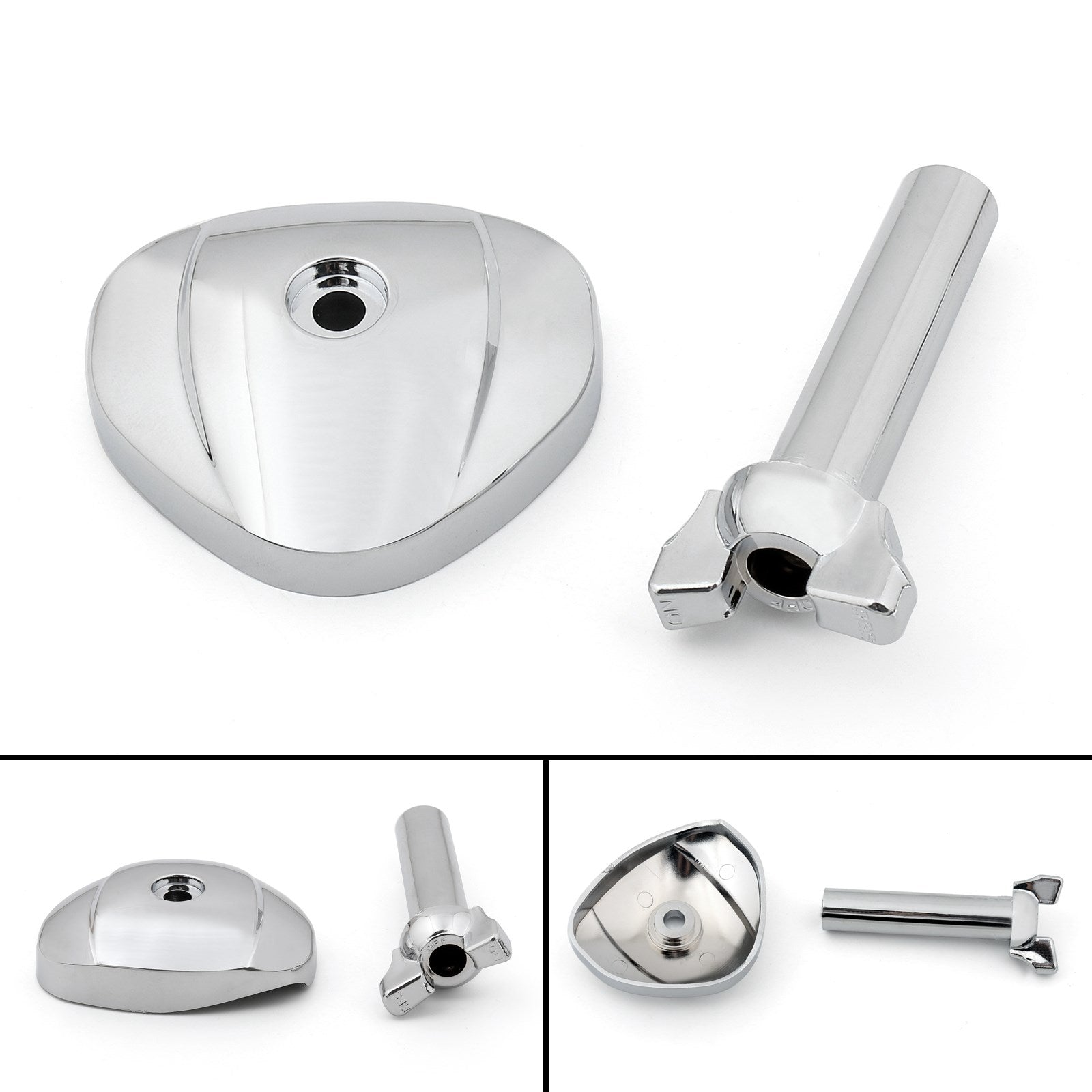 88-07 Honda VT600 Shadow VLX Chrome Throttle Link Cover w/Petcock Lever