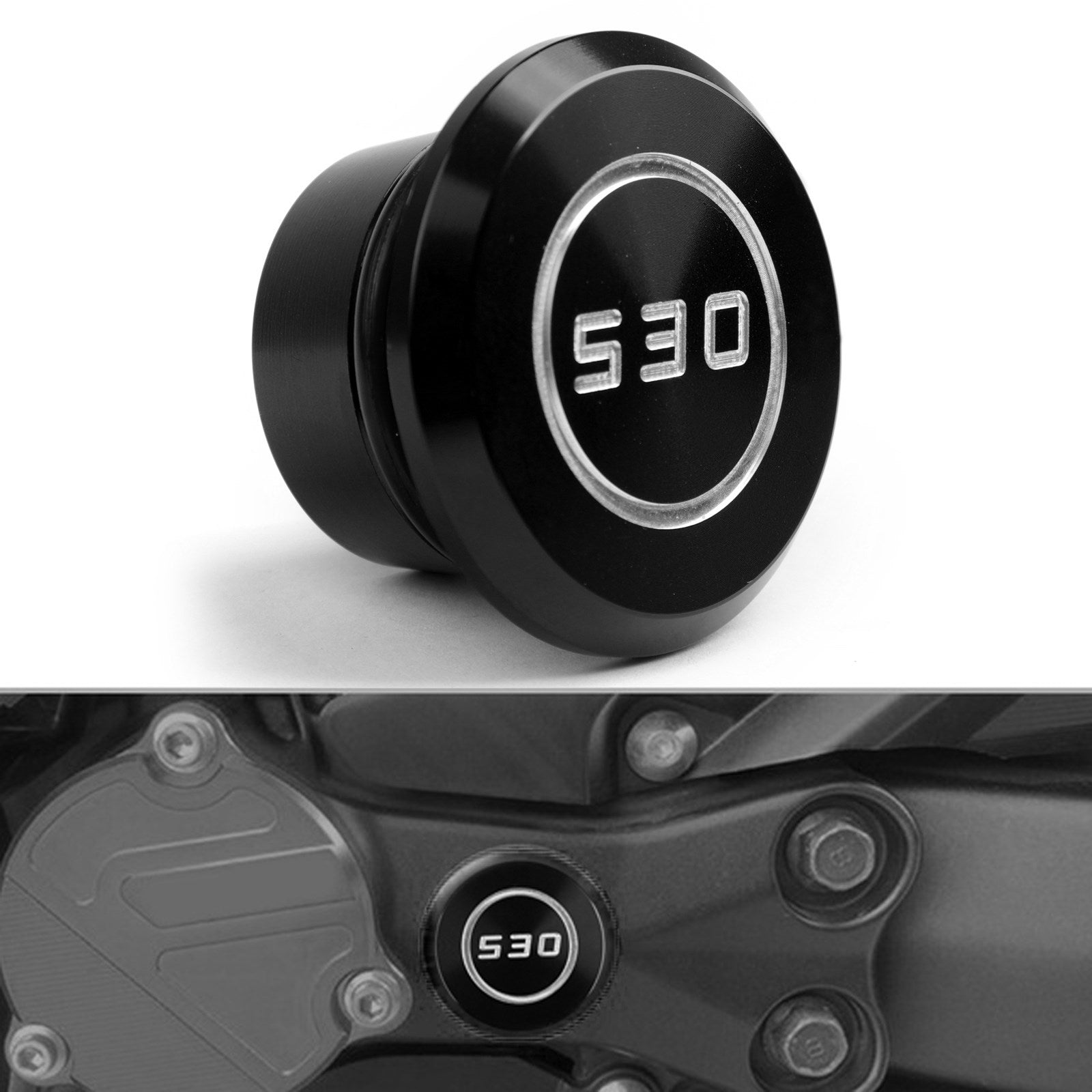 CNC オートバイフレーム穴カバーガードブラックヤマハ T-max Tmax 530 2005-2016