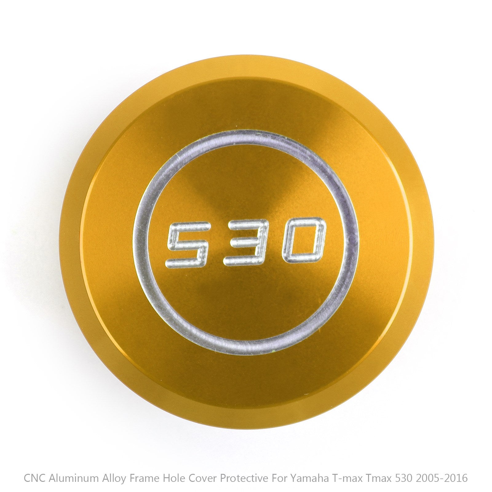 05-16 ヤマハ XP 530 T-Max 530 CNC フレームホールプラグプロテクター ゴールド