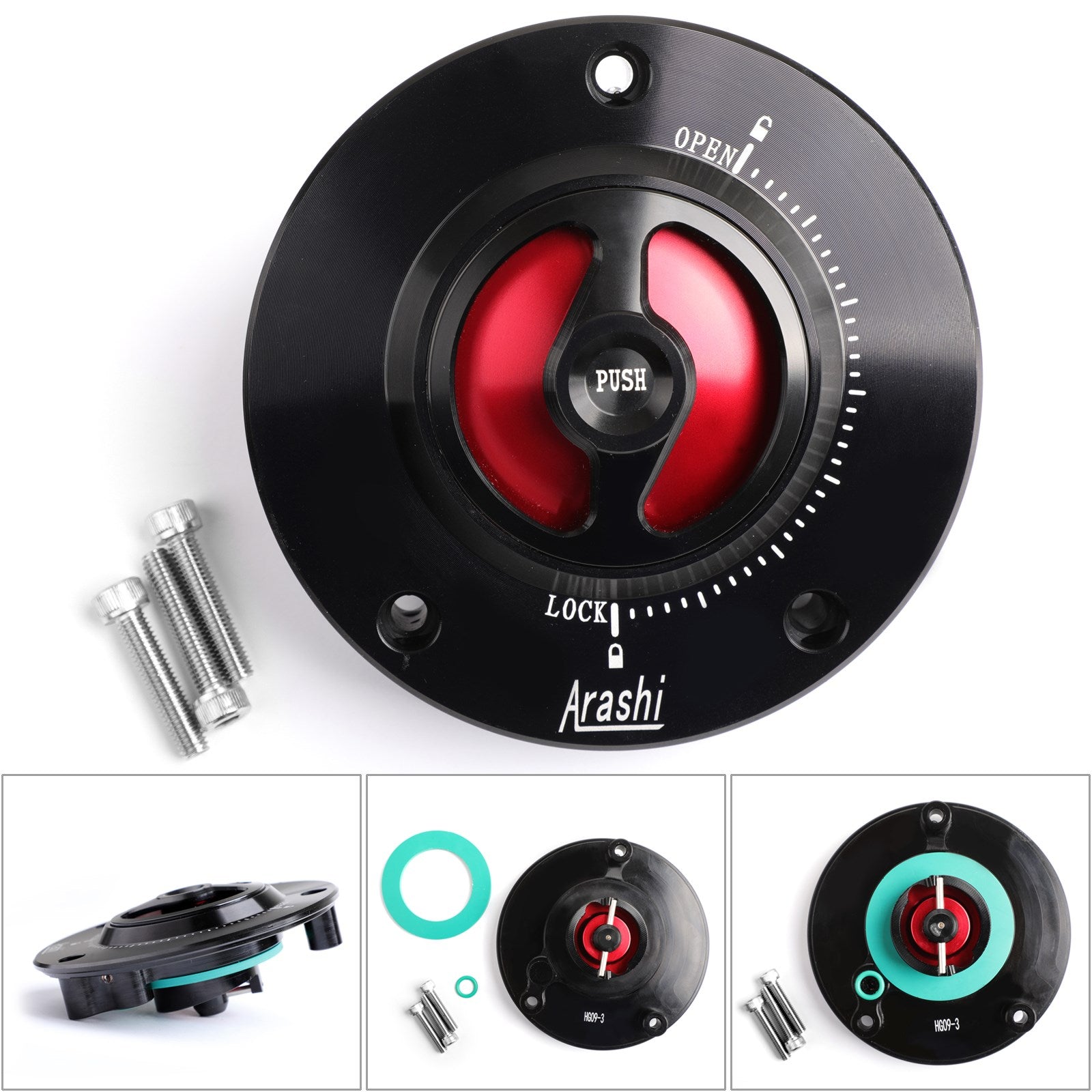 CNC KEYLESS Fuel Cover Gas Tank Cap RD Fit for Suzuki SV 650 1000 S 03-18