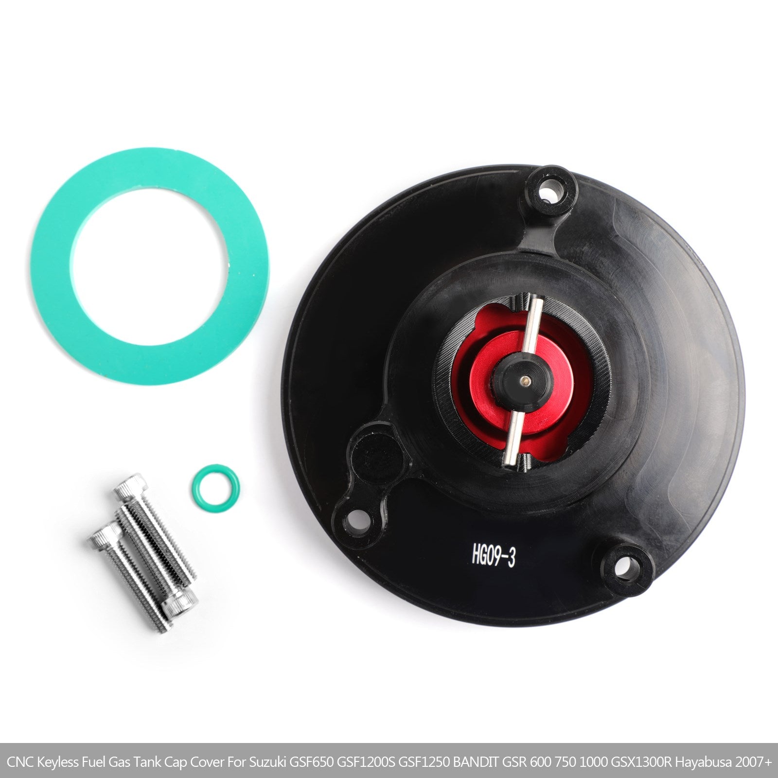 CNC KEYLESS Fuel Cover Gas Tank Cap RD Fit for Suzuki SV 650 1000 S 03-18