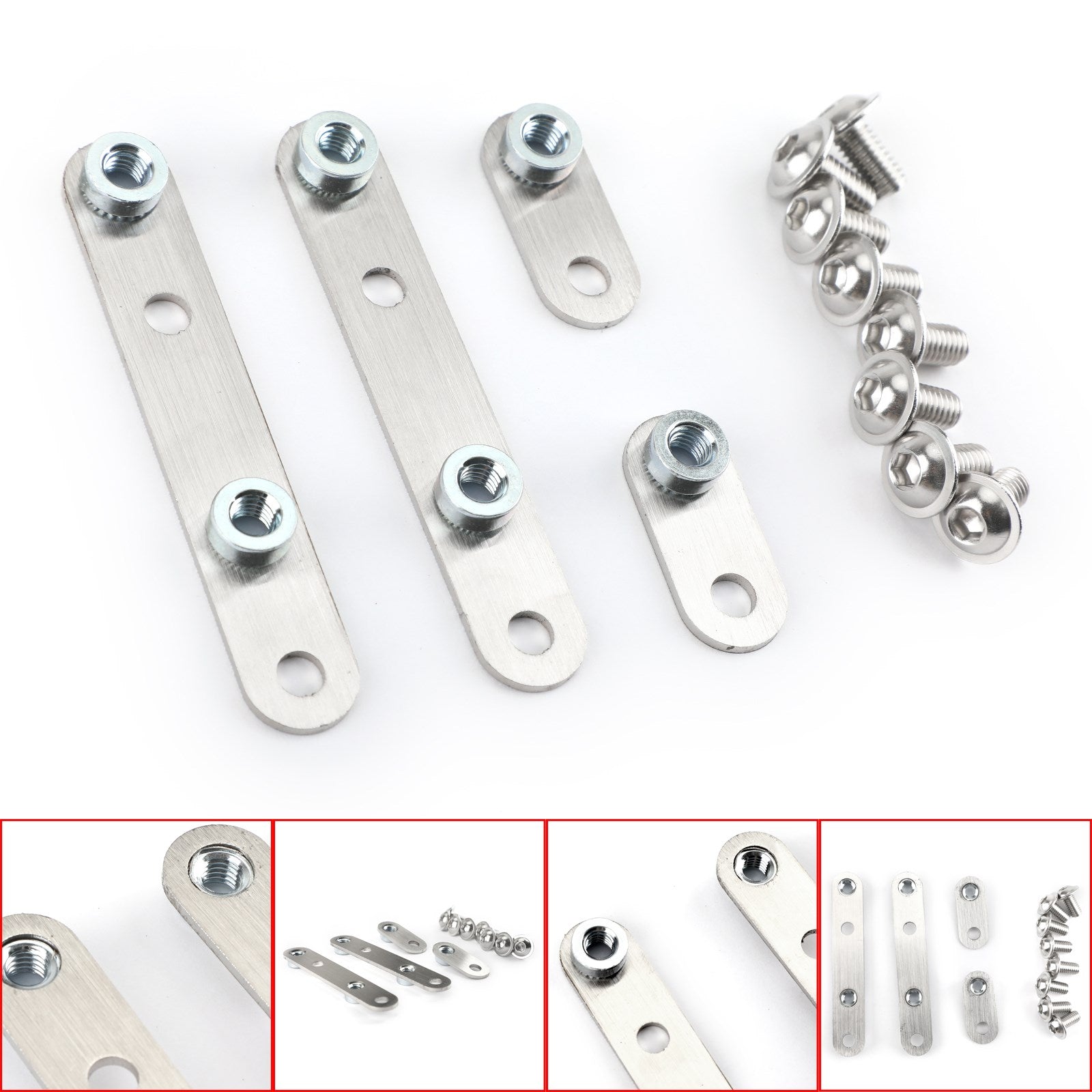 16-19 Honda CRF1000L Africa Twin Rustfritt stål Front Fender Riser Lift Kit