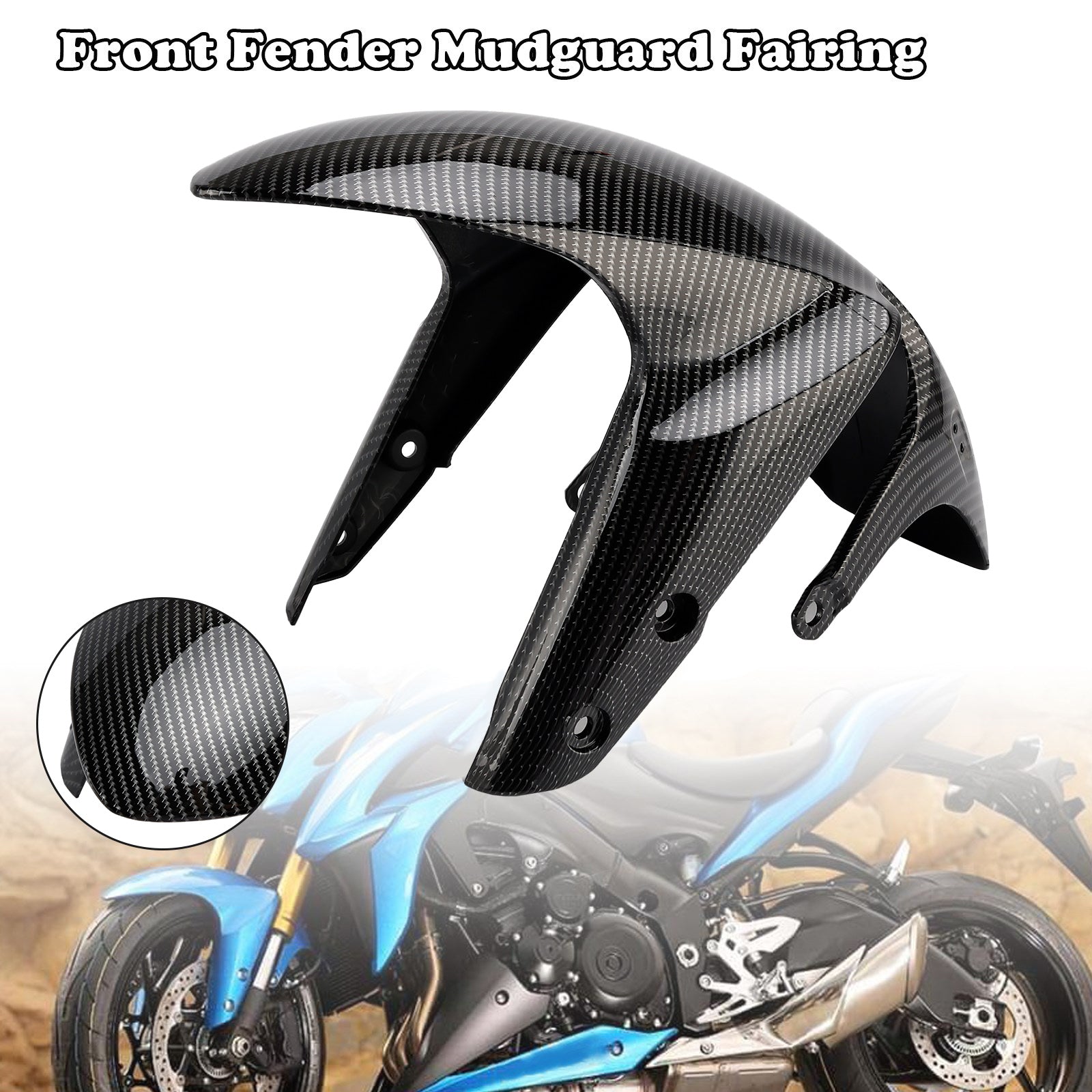 Cawing de la cobertura de la Guardia de barro delantera delantera para Suzuki GSX-S750 2017-2024 Carbon