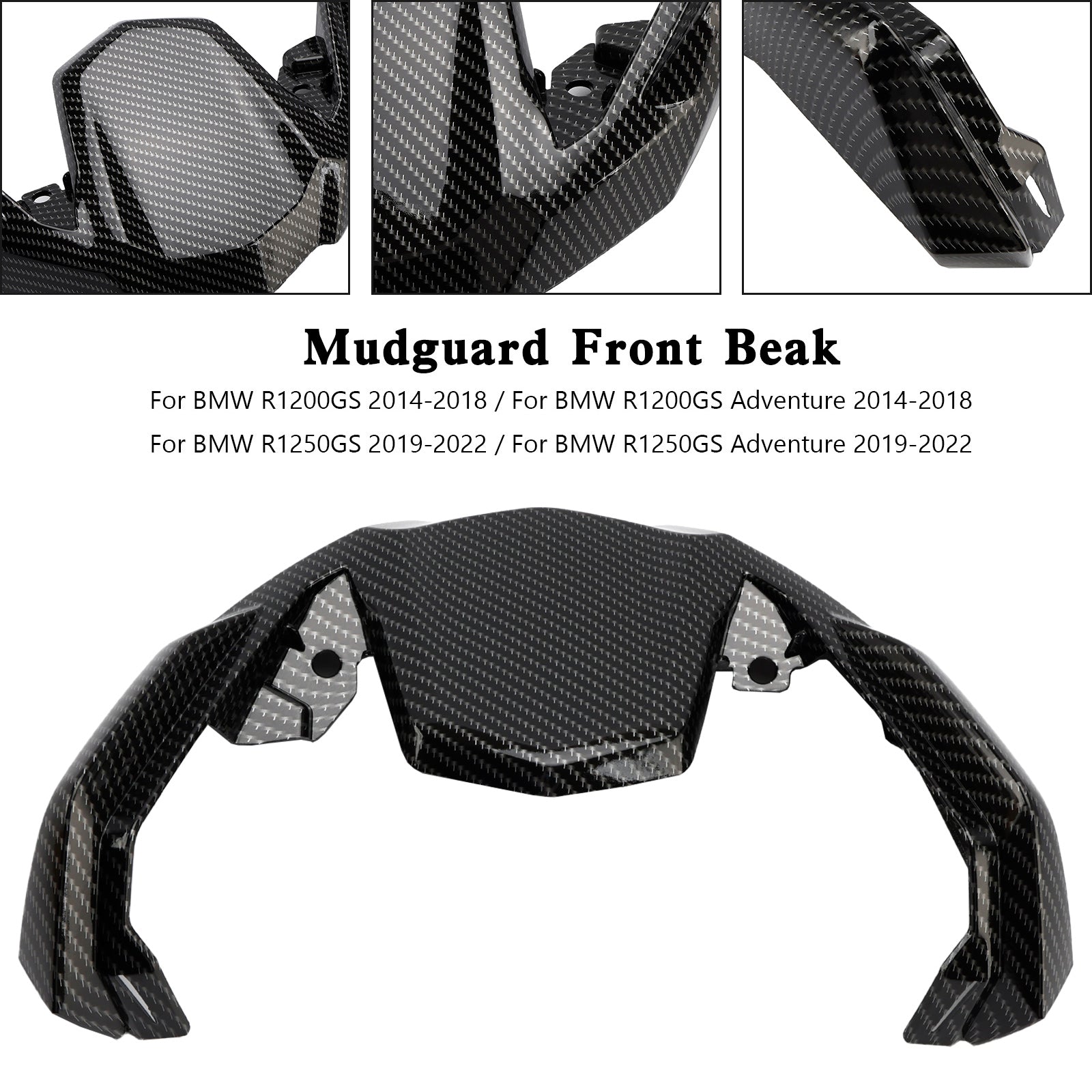 14-22 BMW R1200 R1250 GS Adventure Kotflügelverlängerung vorne Schnabel Nase Carbon