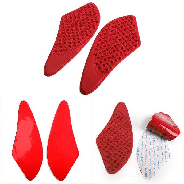 Tank Pad Traction Grip Protector 2-Piece Fit for Kawasaki ZX-6R ZX6R 07-2008