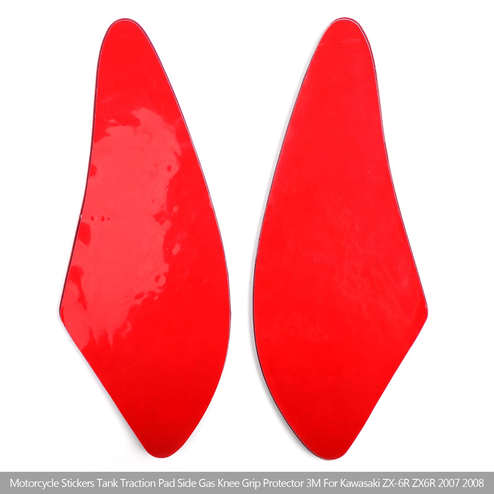 Tank Pad Traction Grip Protector 2-Piece Fit for Kawasaki ZX-6R ZX6R 07-2008